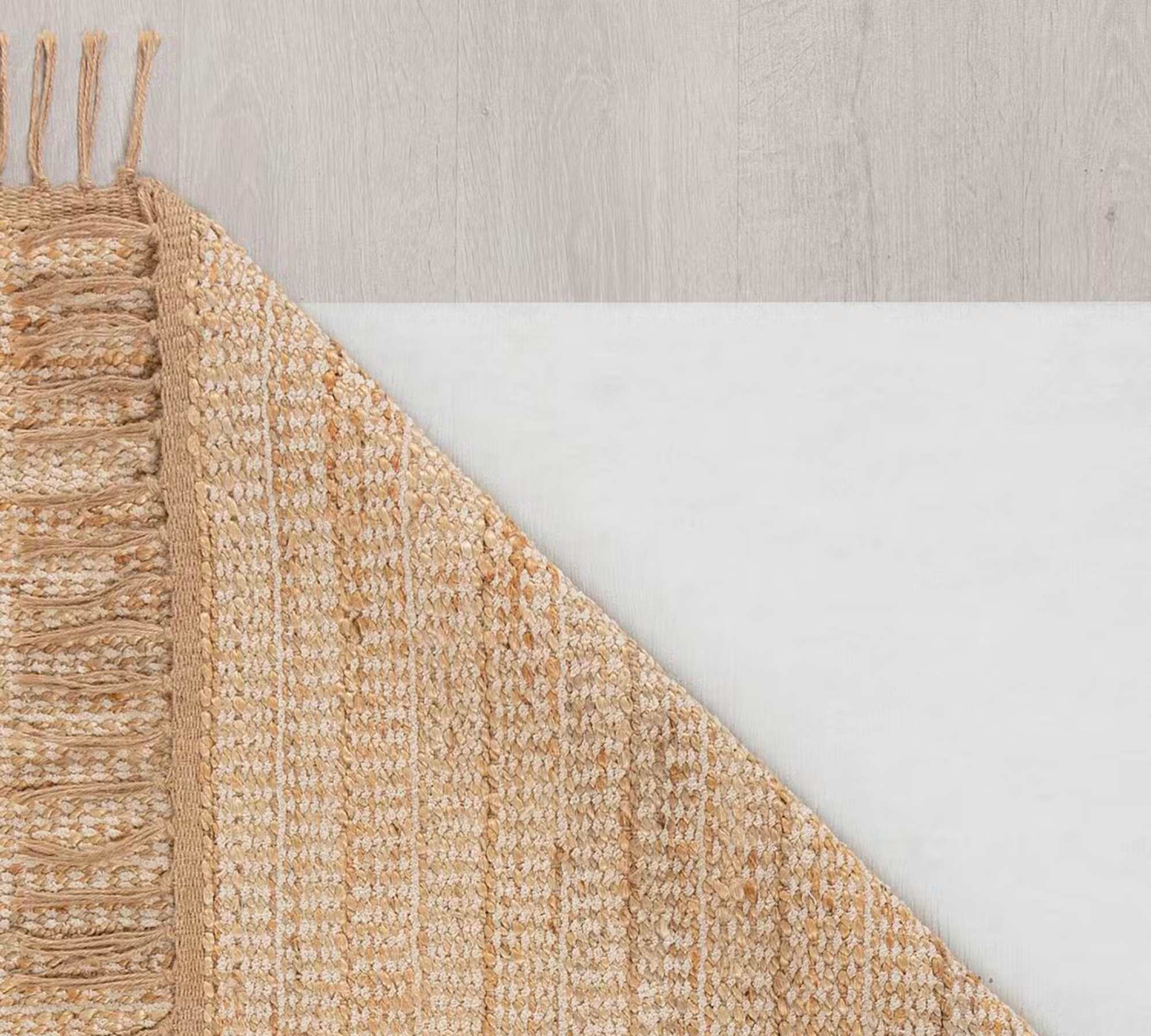 Levi Rug Jute Cotton Beige 120 x 170 cm