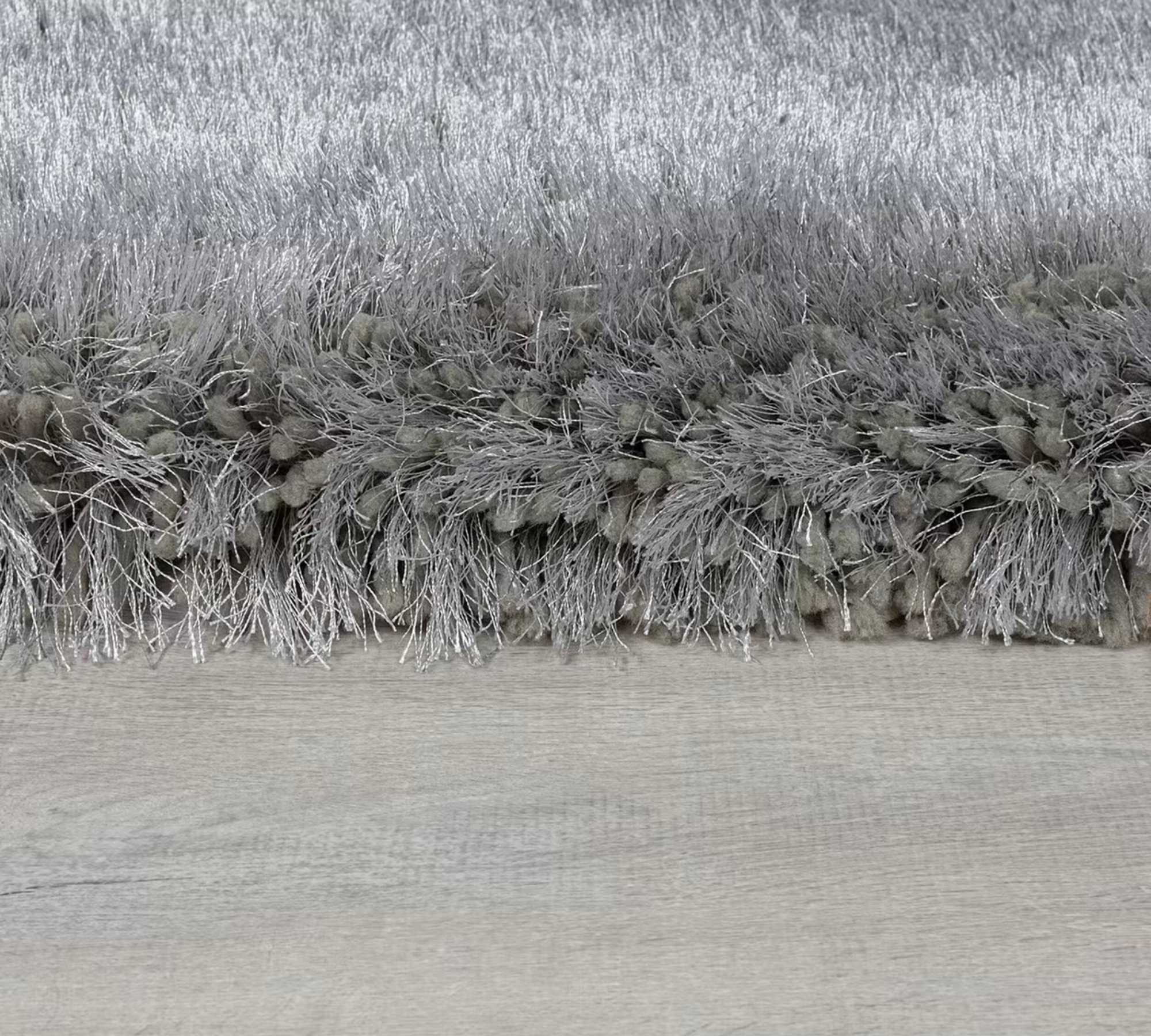 Pearl Carpet Synthetic Fiber Grey 160 x 230 cm