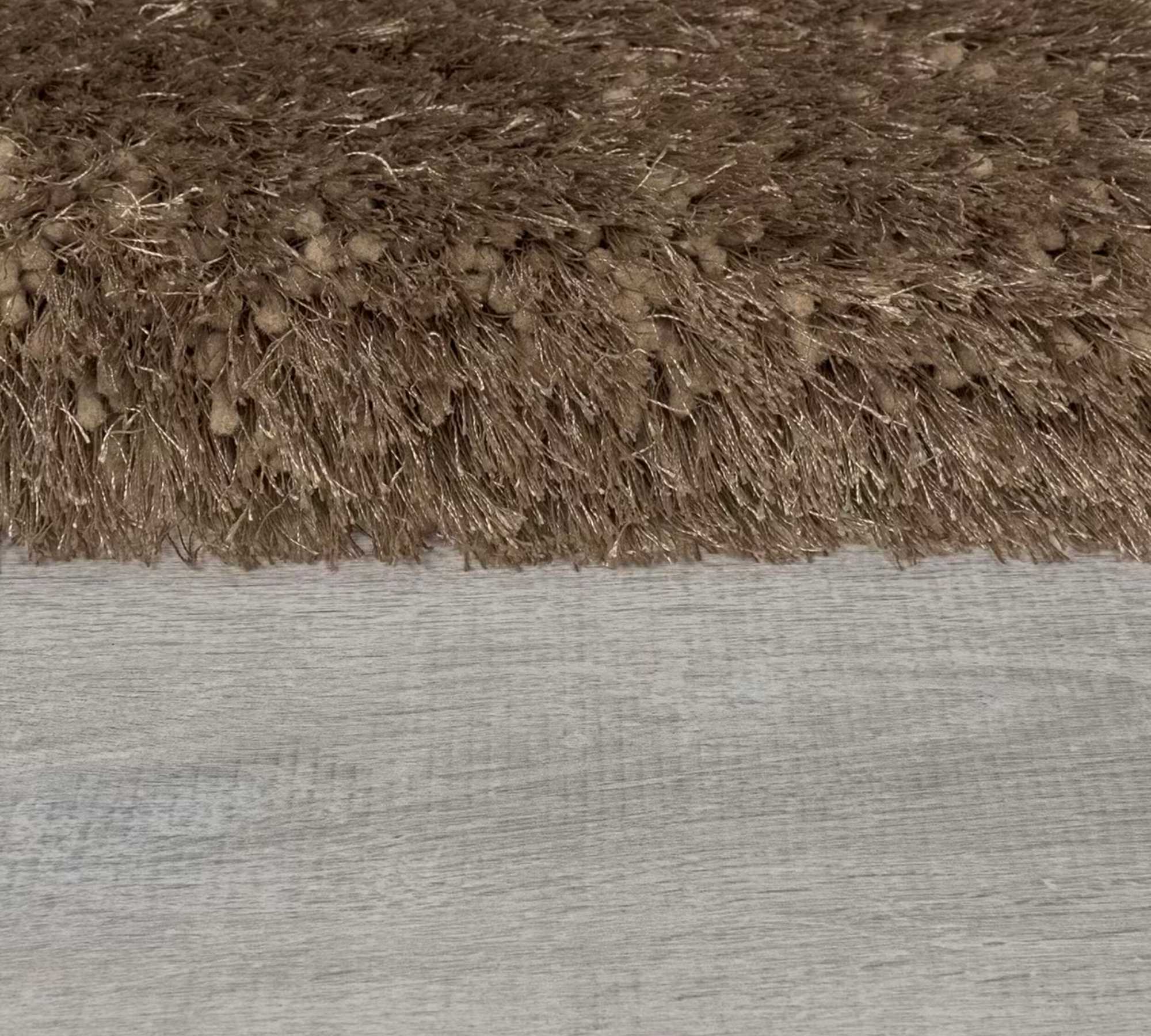 Pearl Rug Synthetic Fiber Brown 120 x 170 cm