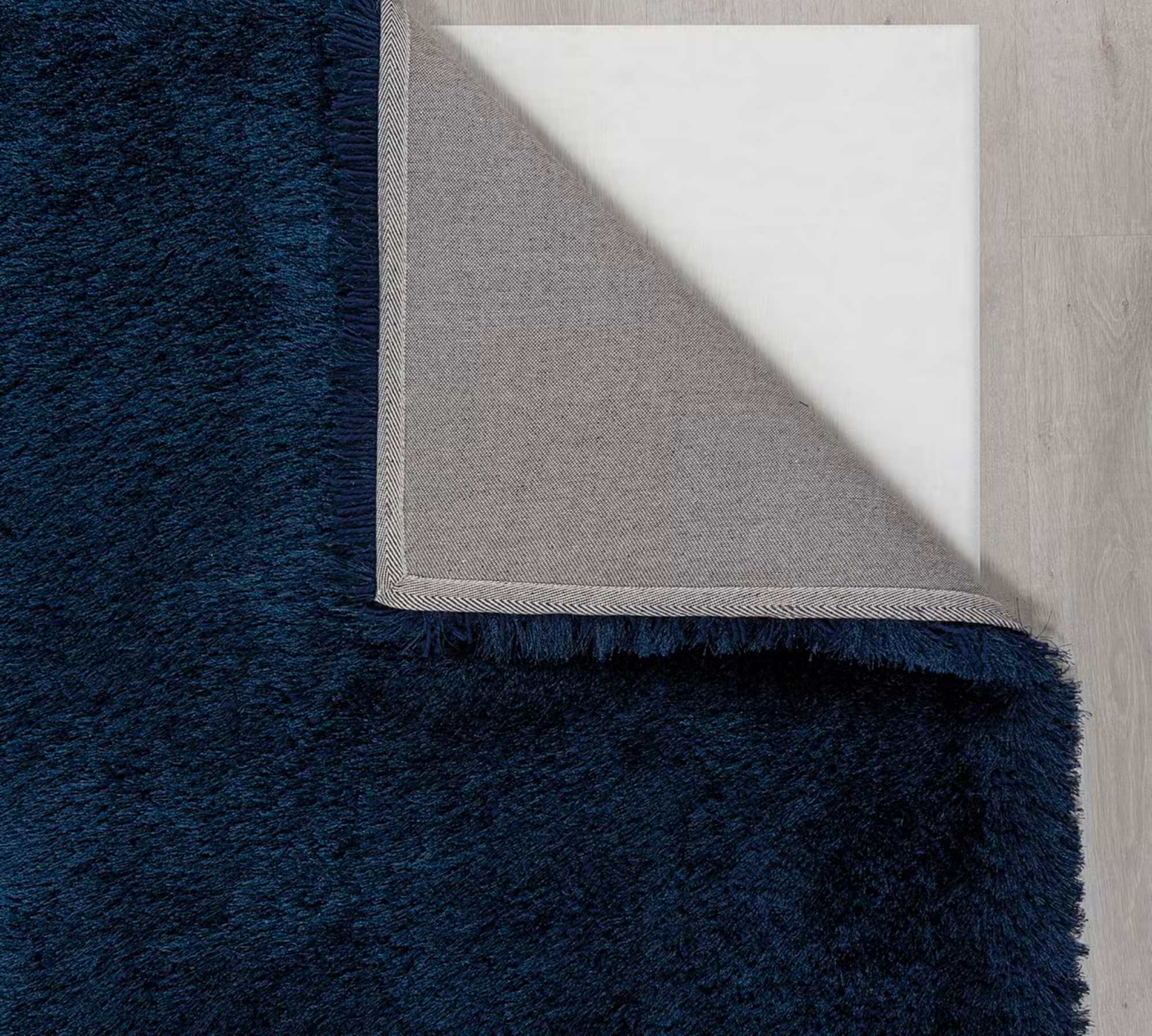 Pearl Carpet Synthetic Fiber Blue 120 x 170 cm