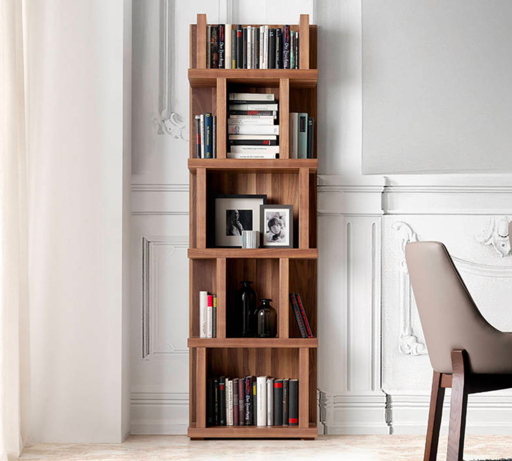 Shelf Walnut wood Brown