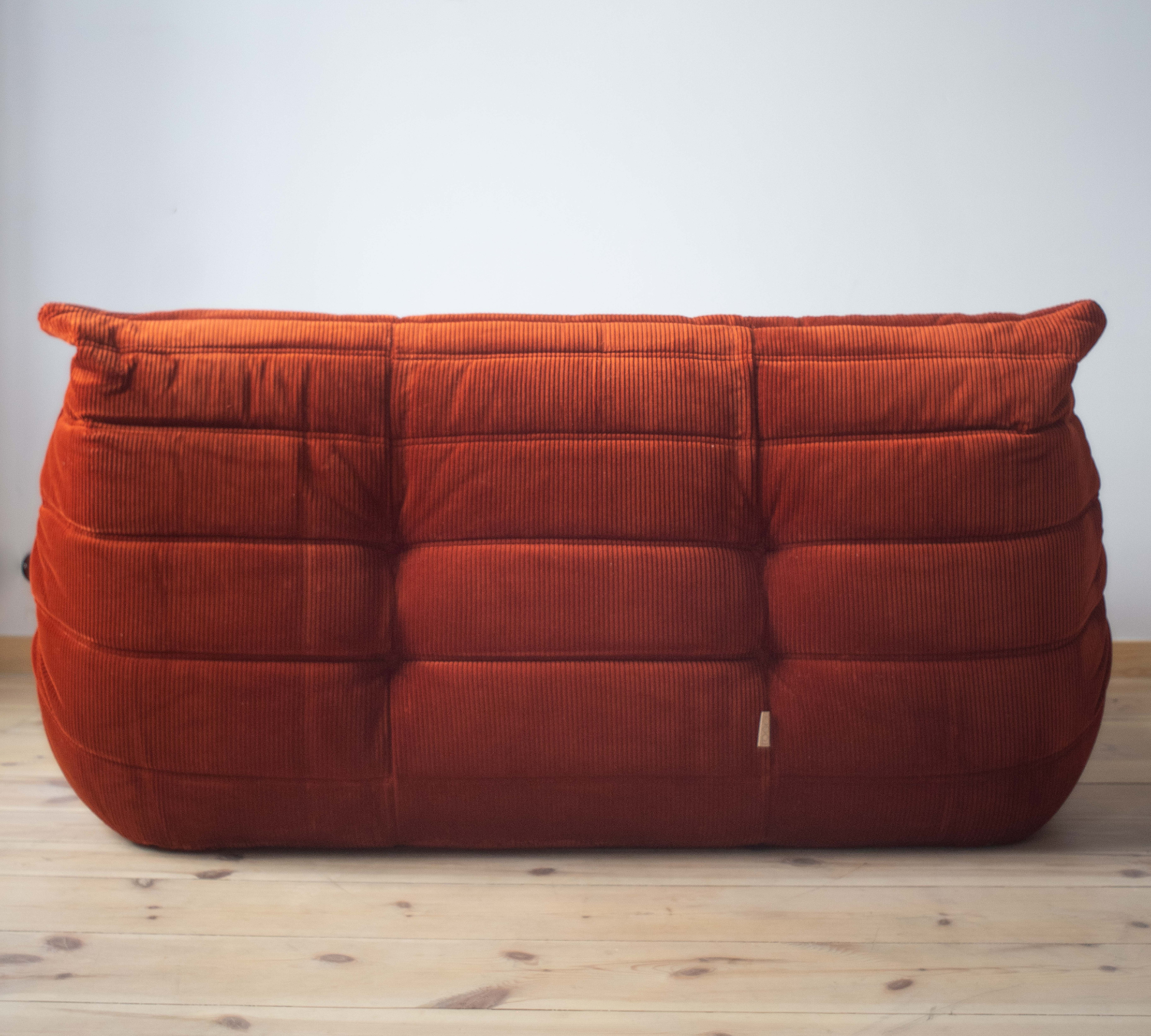 Togo Sofa 2-seater Cord Amber Orange