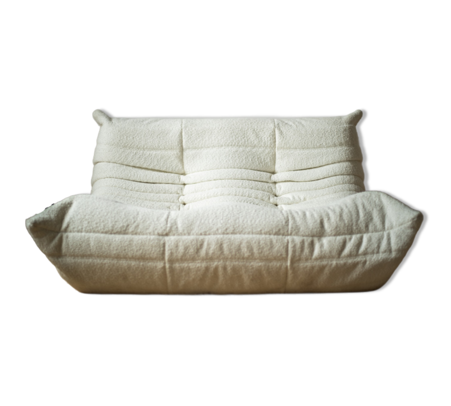 Togo Sofa 2-seater Bouclé White