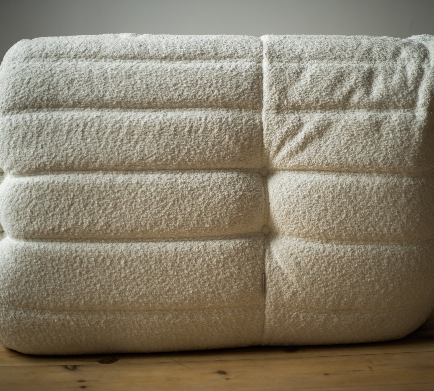 Togo Corner Sofa Bouclé White