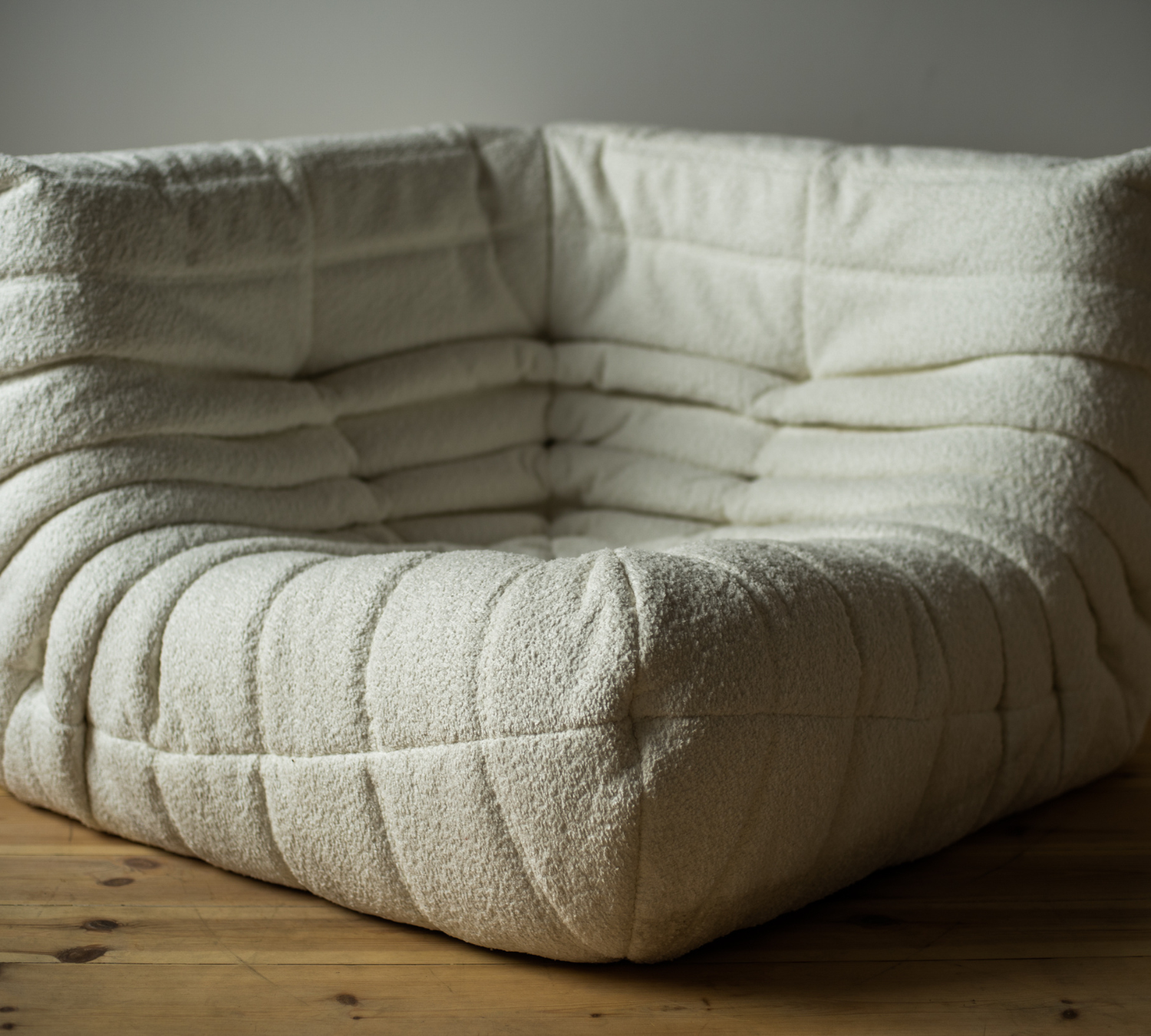 Togo Lounge Set 3-pc. Bouclé White