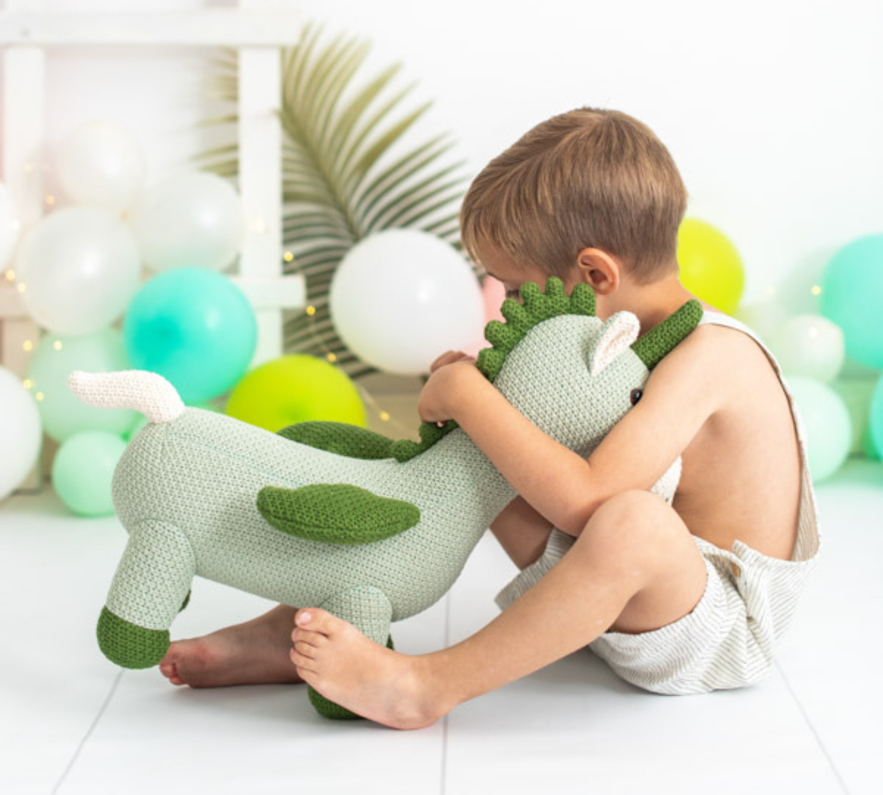 Pegasus Mini Plush Toy Cotton Green