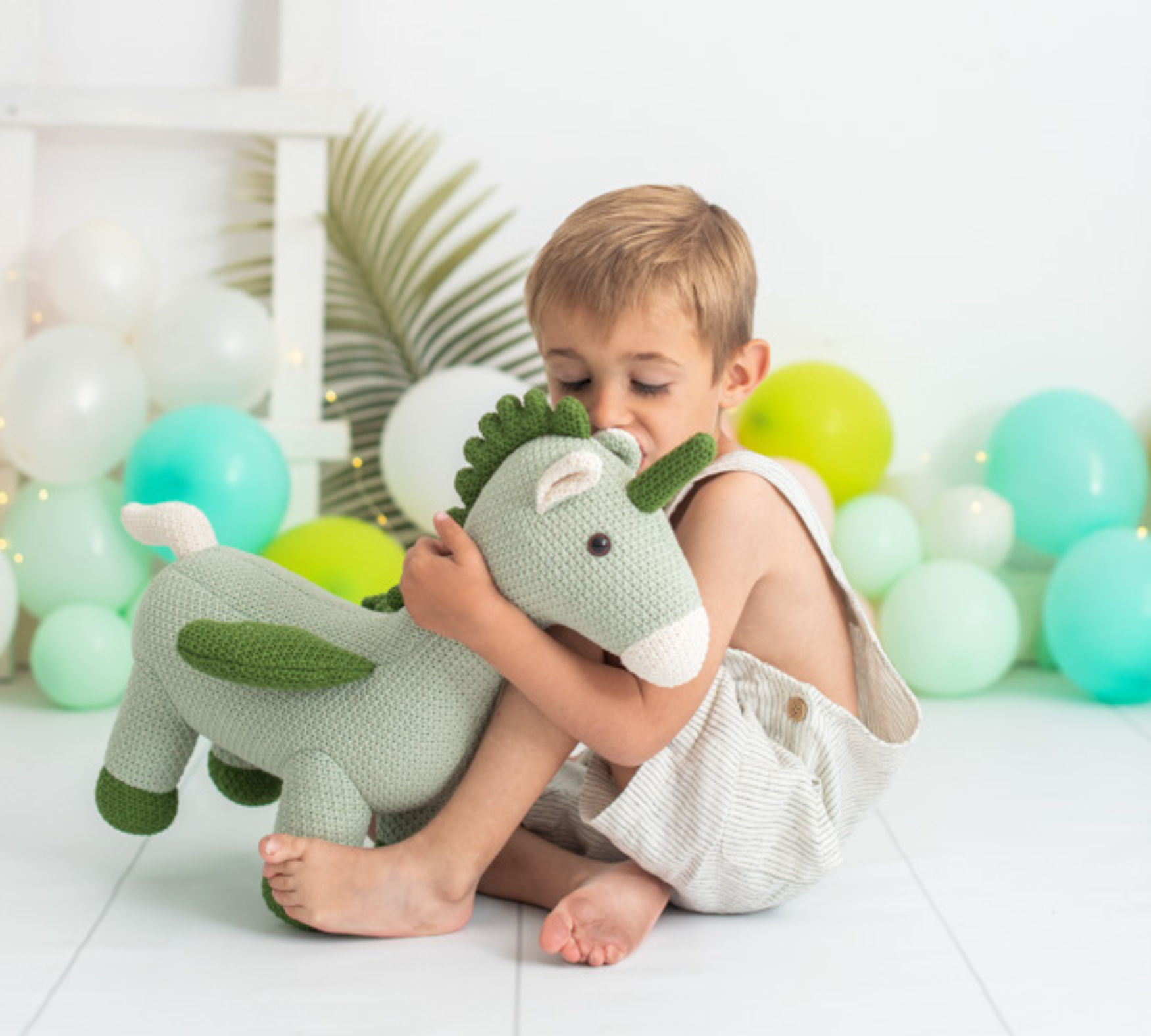Pegasus Mini Plush Toy Cotton Green