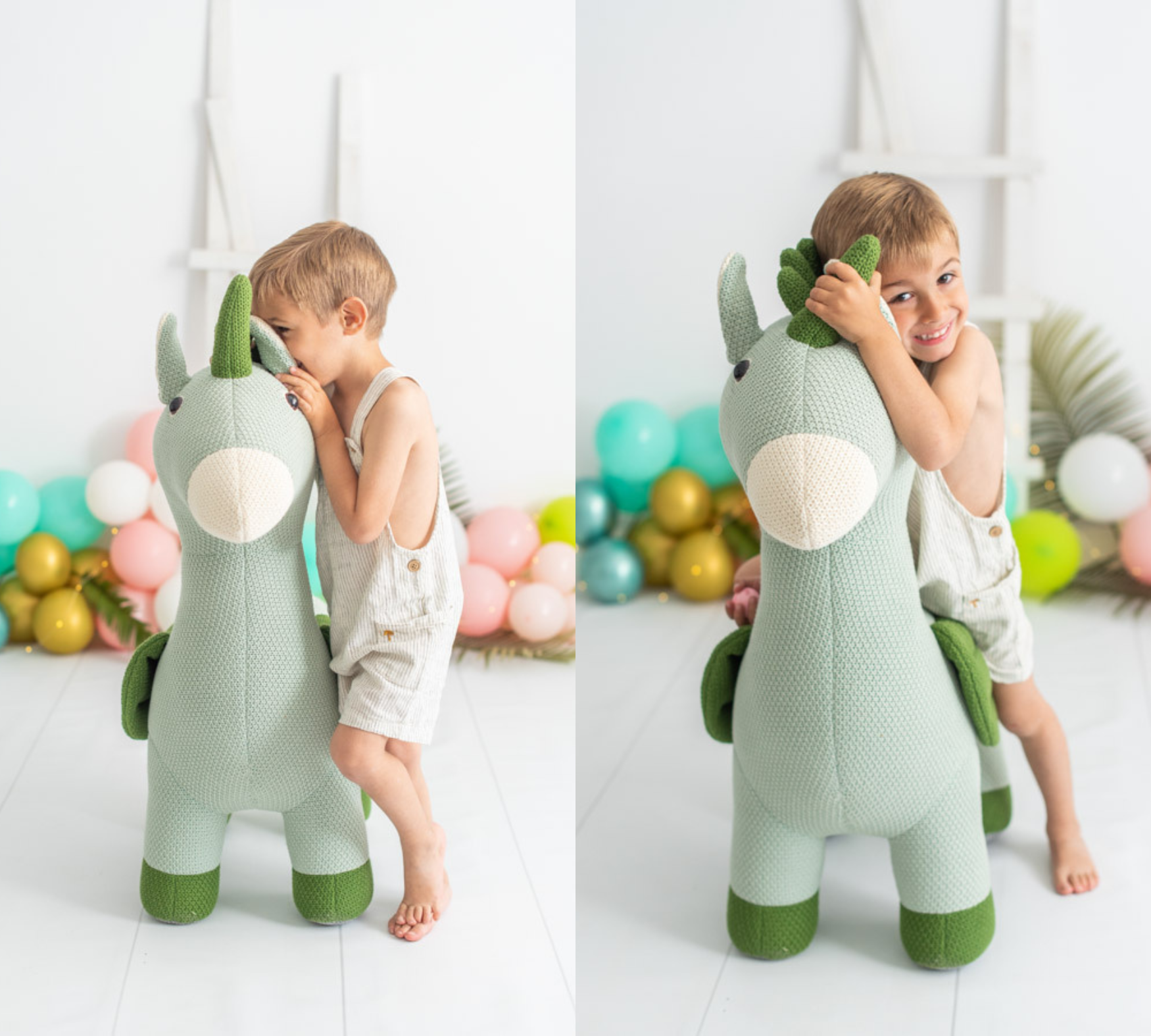 Pegasus Maxi Plush Toy Cotton Green