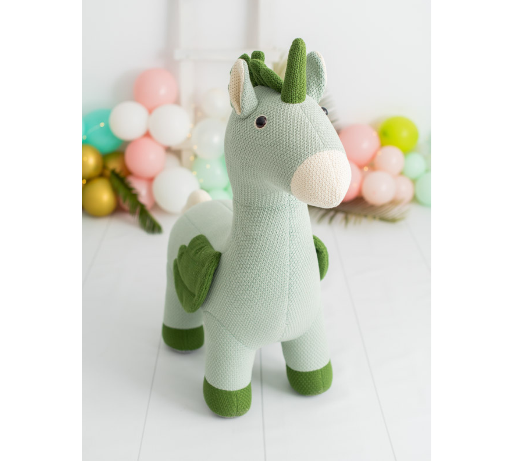 Pegasus Maxi Plush Toy Cotton Green
