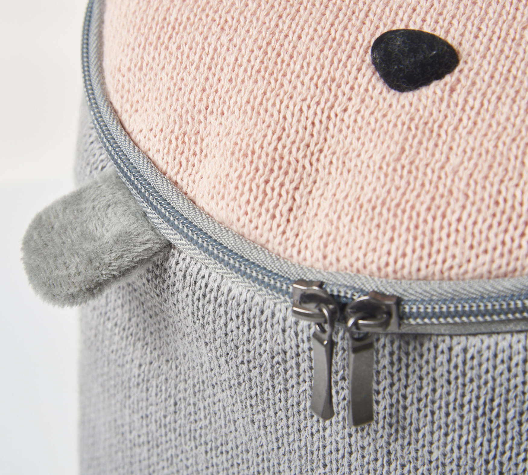 Mouse Backpack Cotton Grey