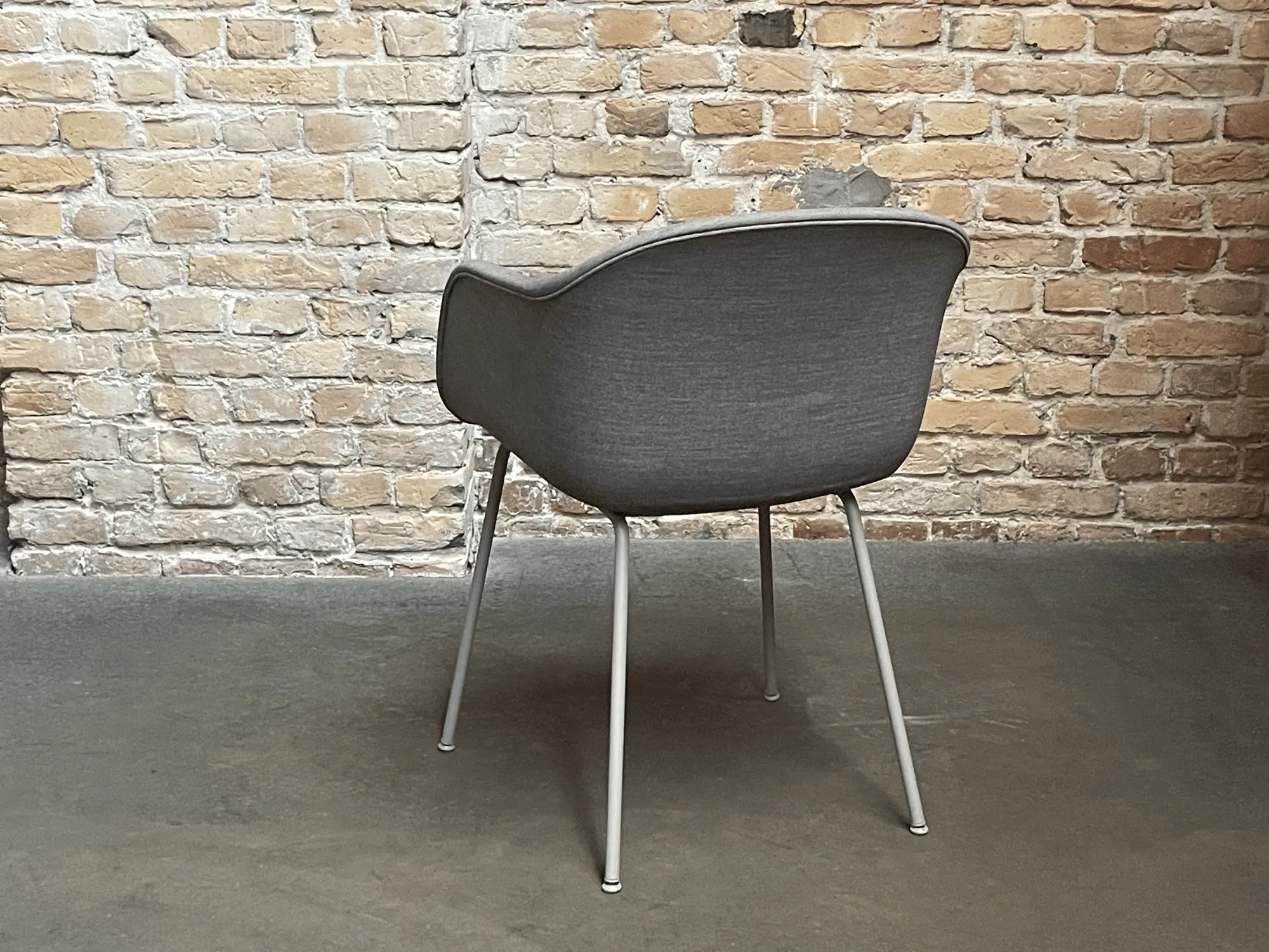 Fiber Armchair Textile Steel Grey