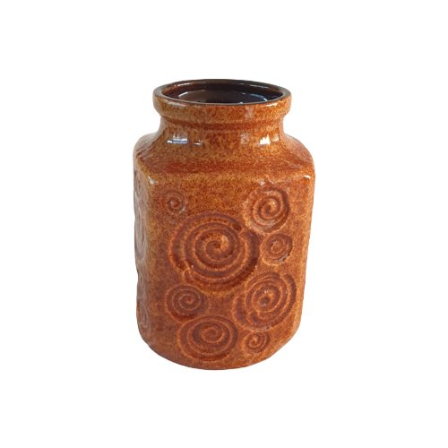 Vintage Vase Keramik Braun