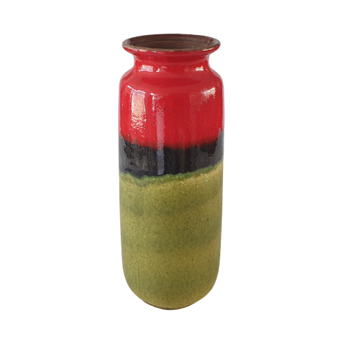Vintage Vase Keramik Mehrfarbig