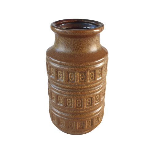 Vintage Vase Keramik Braun
