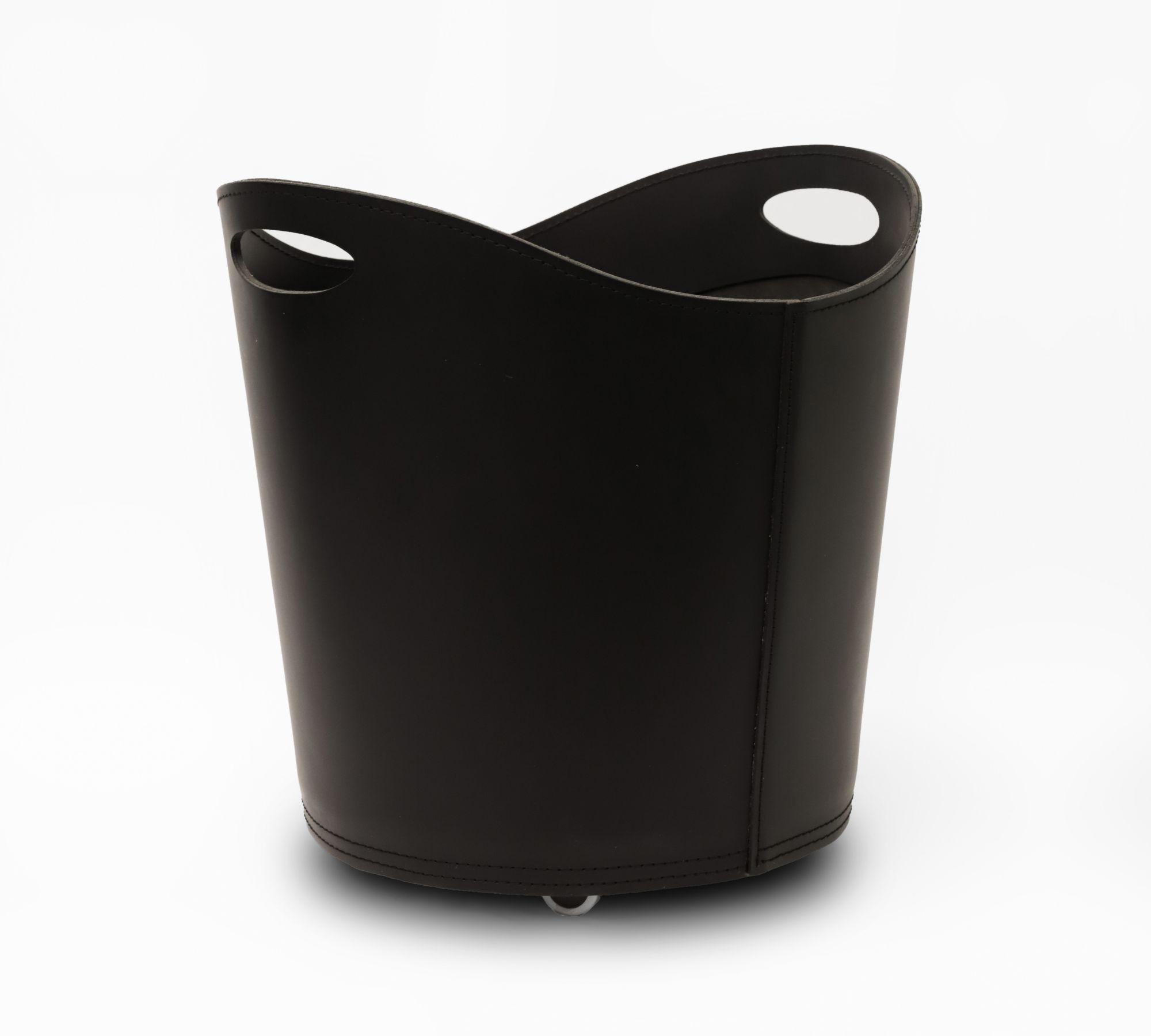Kio Vase Leather Black