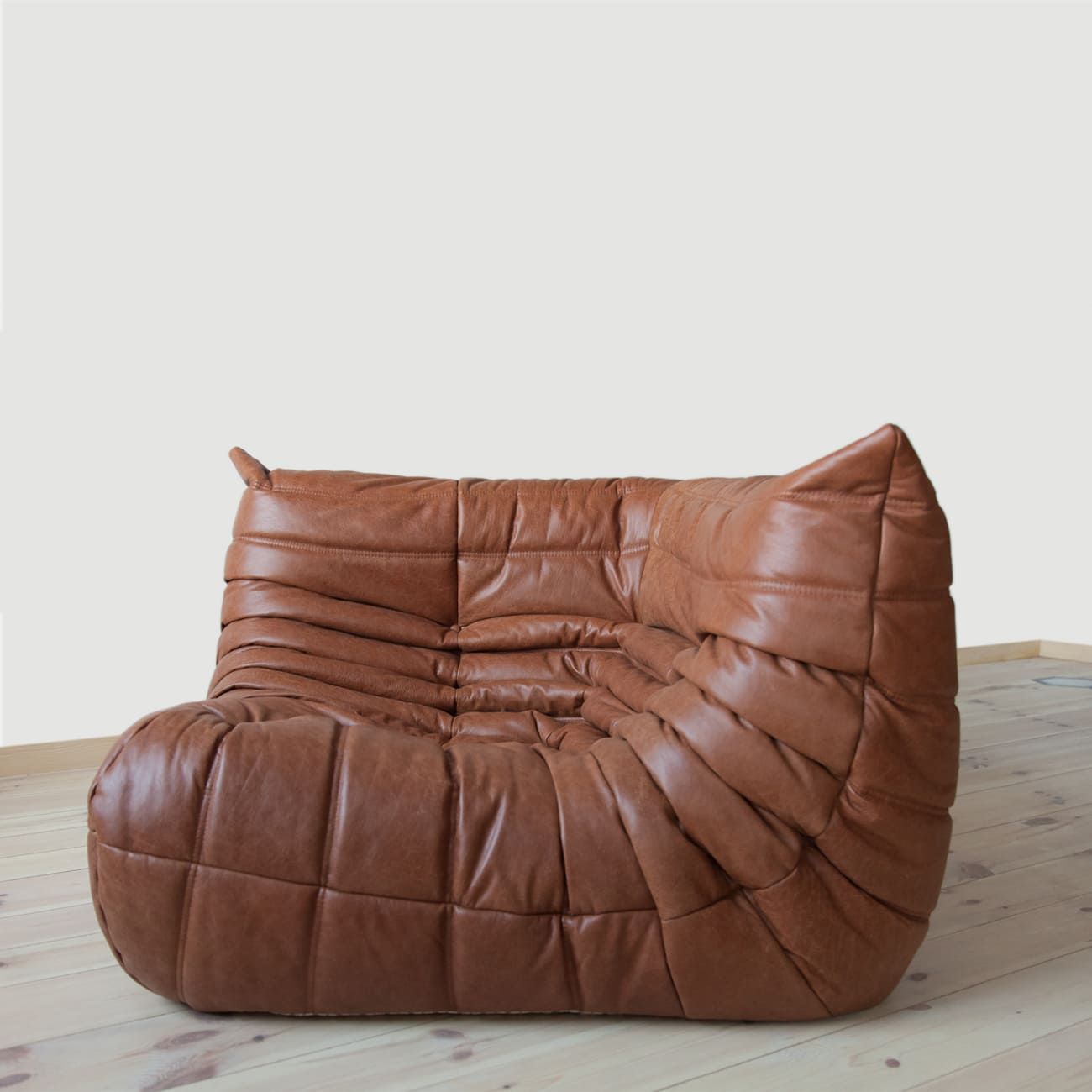 Togo Corner Sofa Pull-Up Leather Kentucky Brown