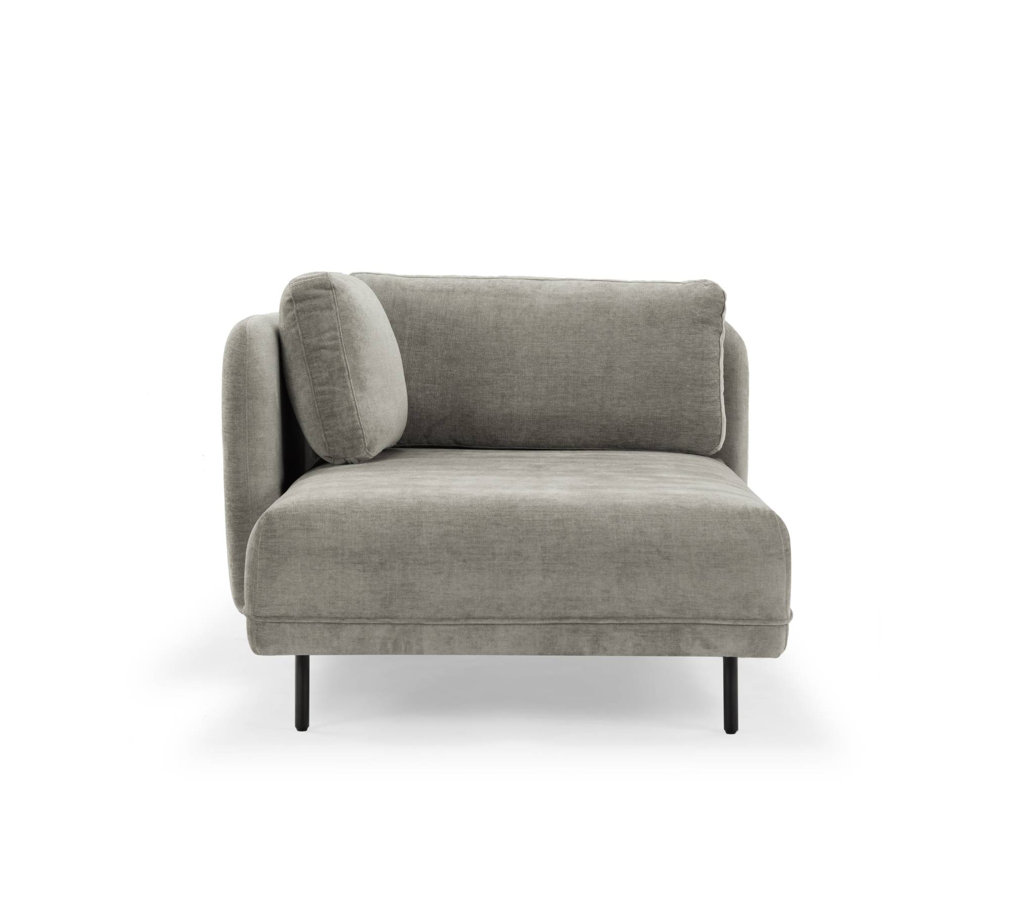 Ellis chaise longue removable armrest Planet Grey Green