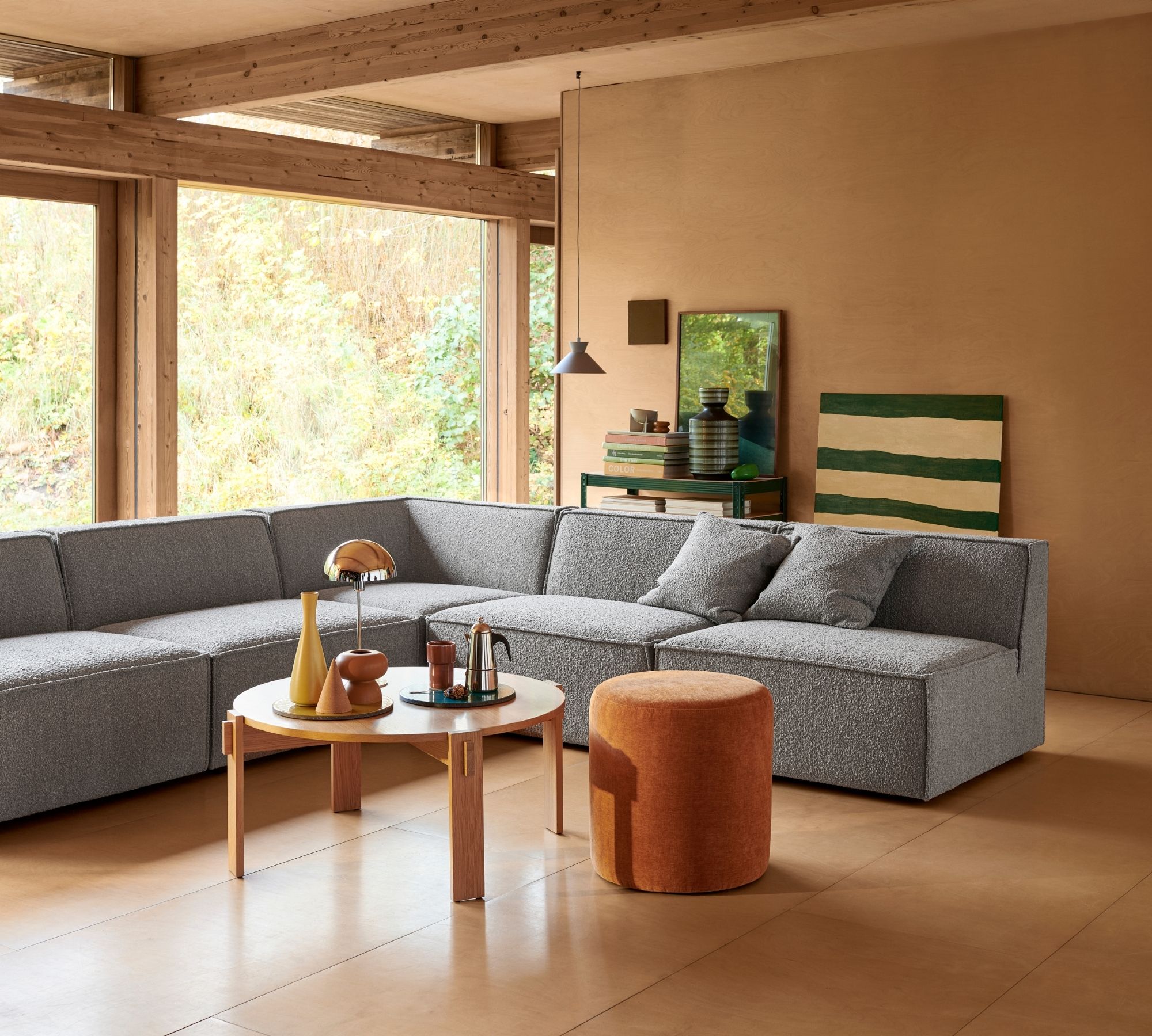 Dane 1-Seater Chaise Longue Left Velour Lux Dark Green