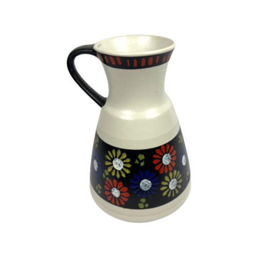 Vintage Vase Keramik Mehrfarbig