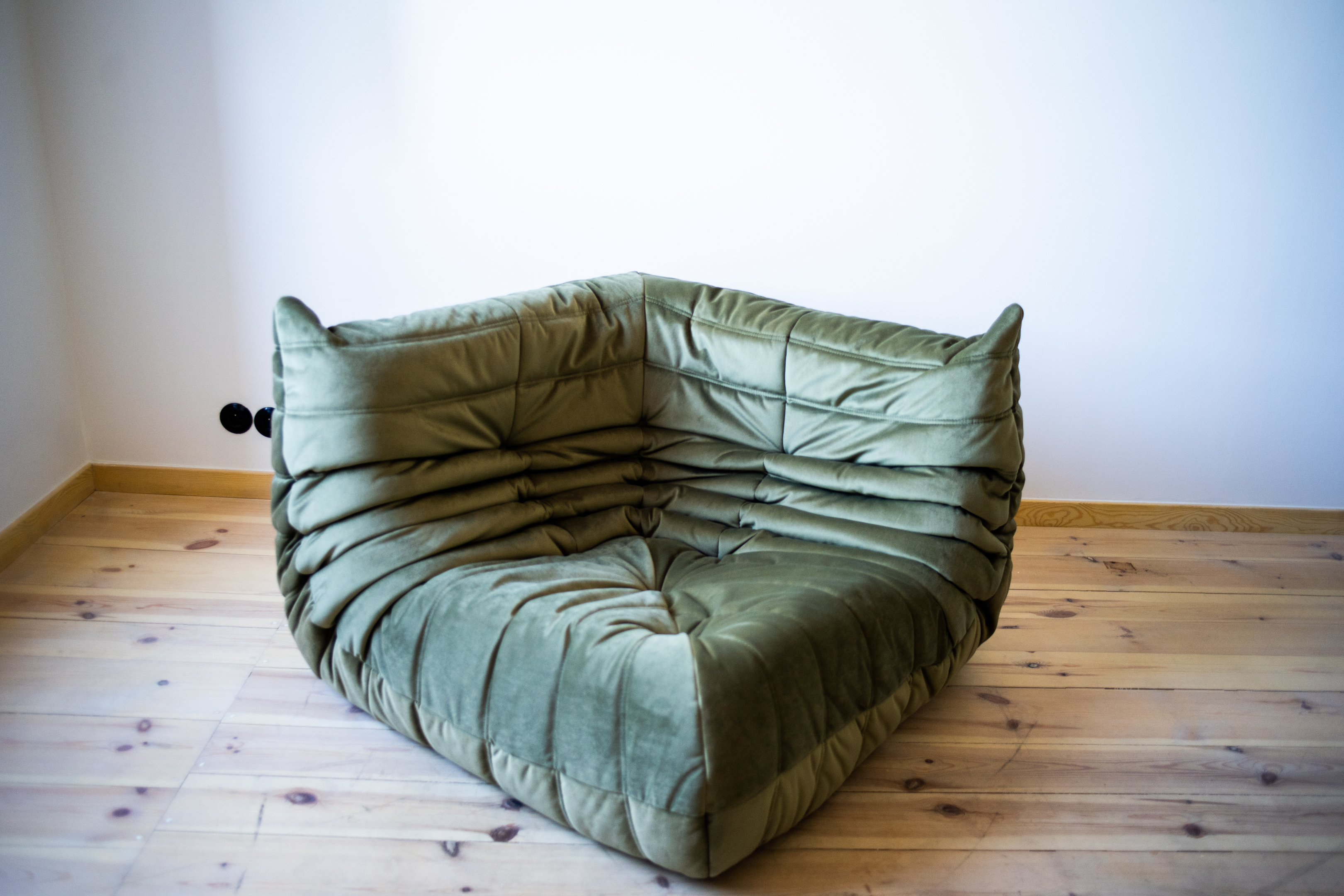 Togo Lounge Set 5-piece Velvet Khaki Green