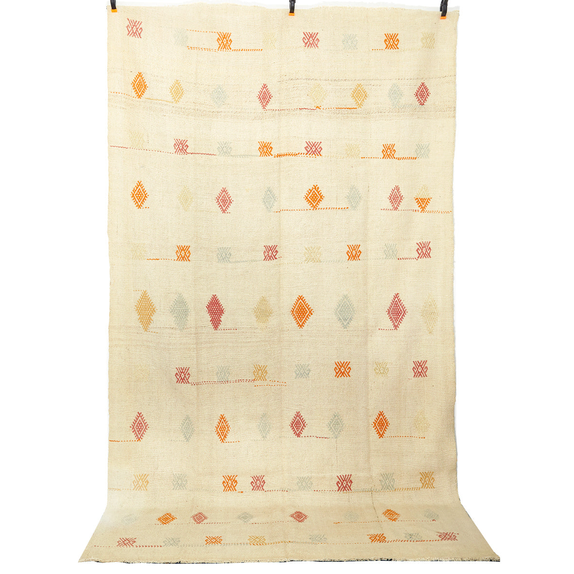 Vintage Anatolian Kilim Handwoven Wool 1970s