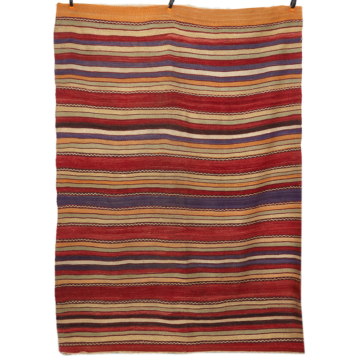 Vintage Anatolian Kilim Handgewebt Wolle 1960er Jahre