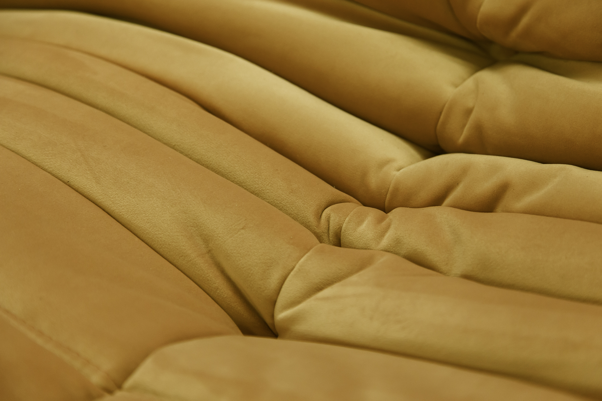 Togo Lounge Set 5-pc. Velvet Mustard Yellow