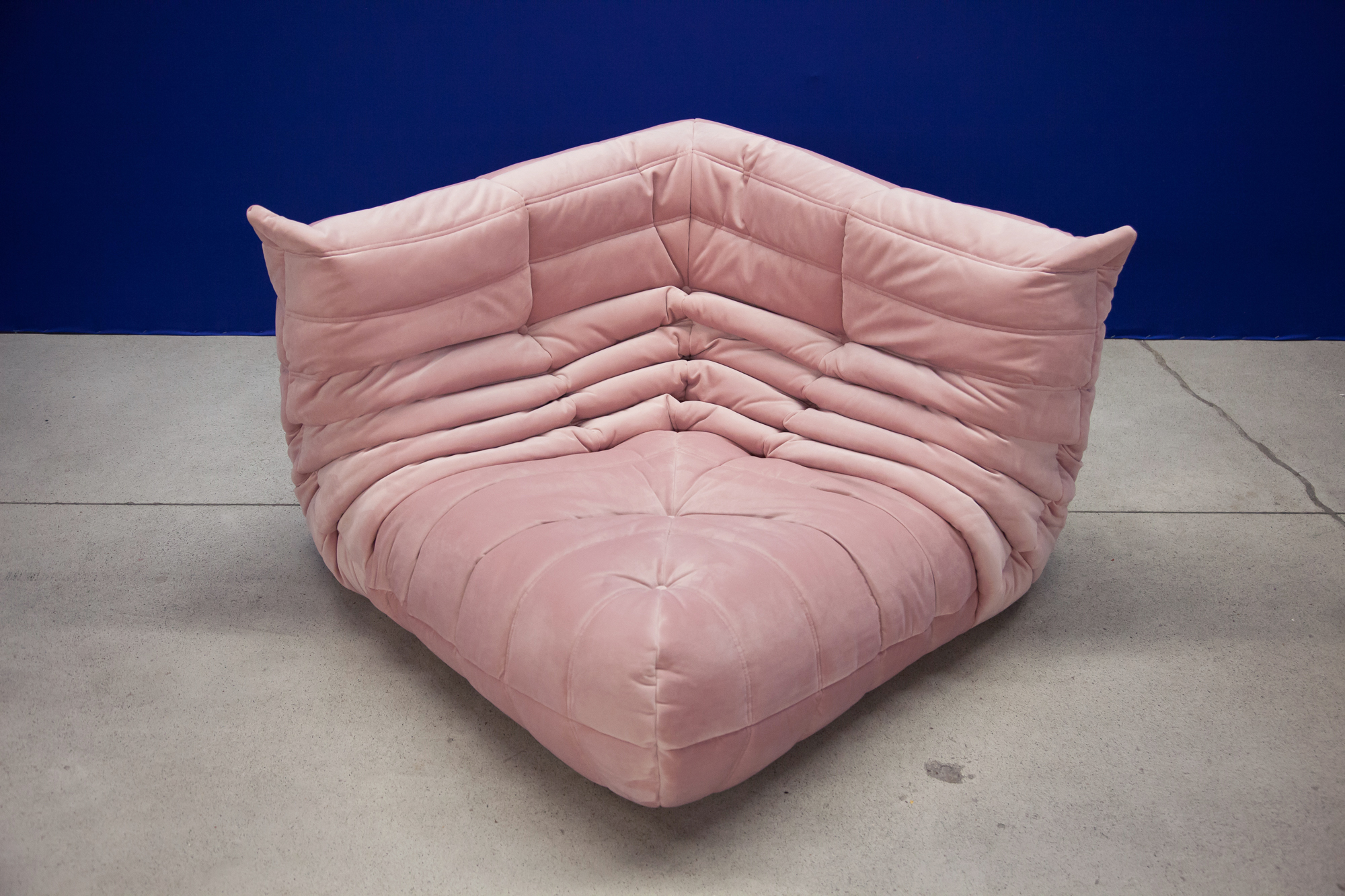 Togo Lounge Set 5-pc. Velvet Light Pink