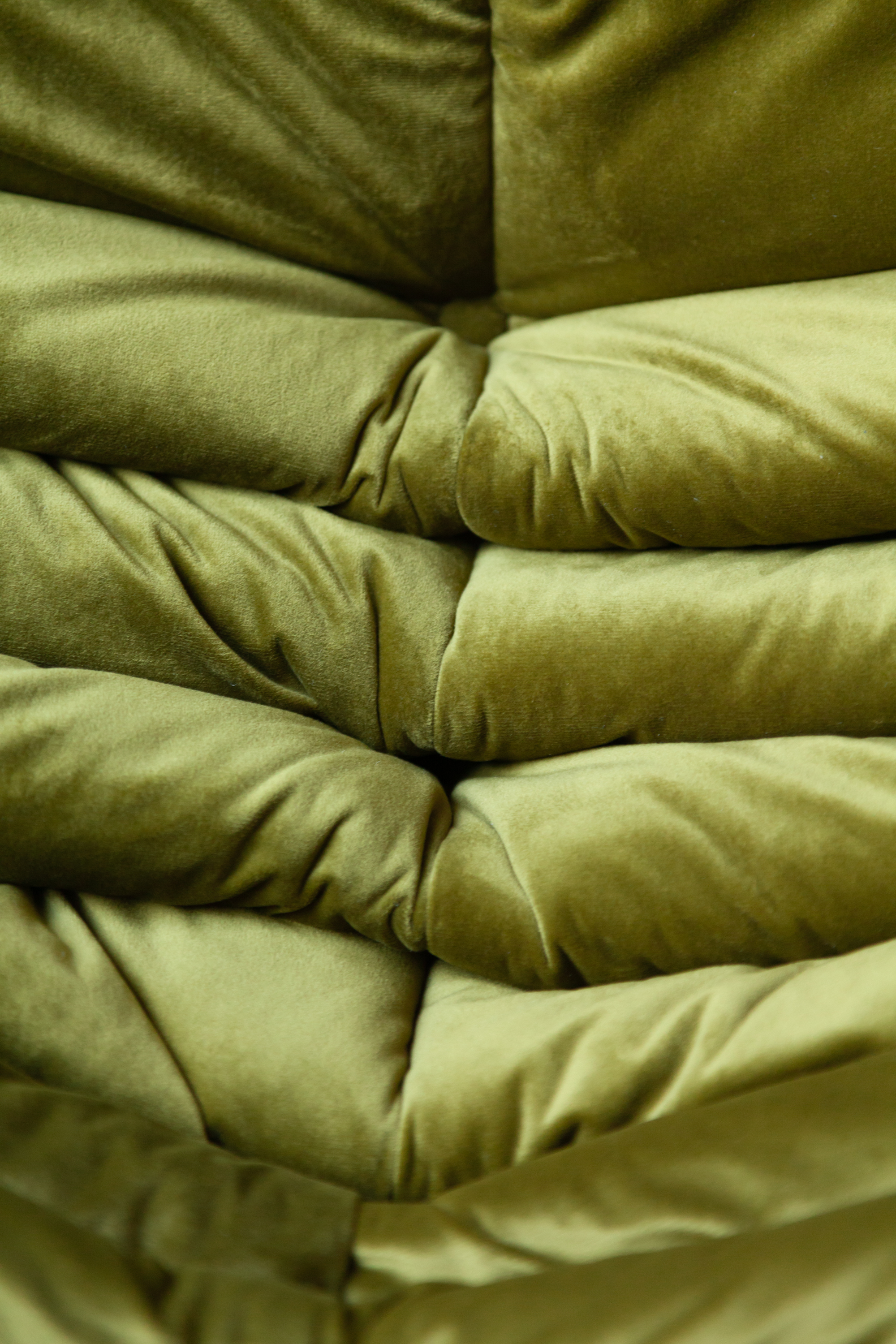Togo Lounge Set 3-pc. Velvet Olive Green