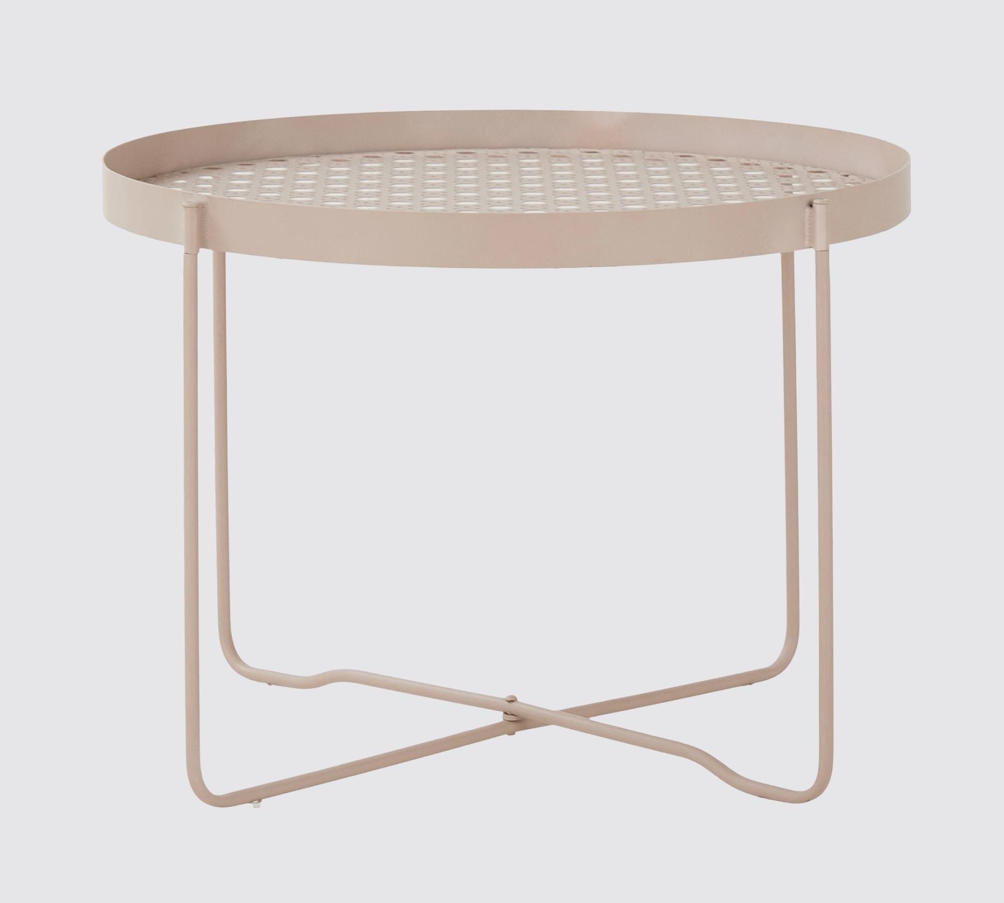 Gartentisch Stahl Beige