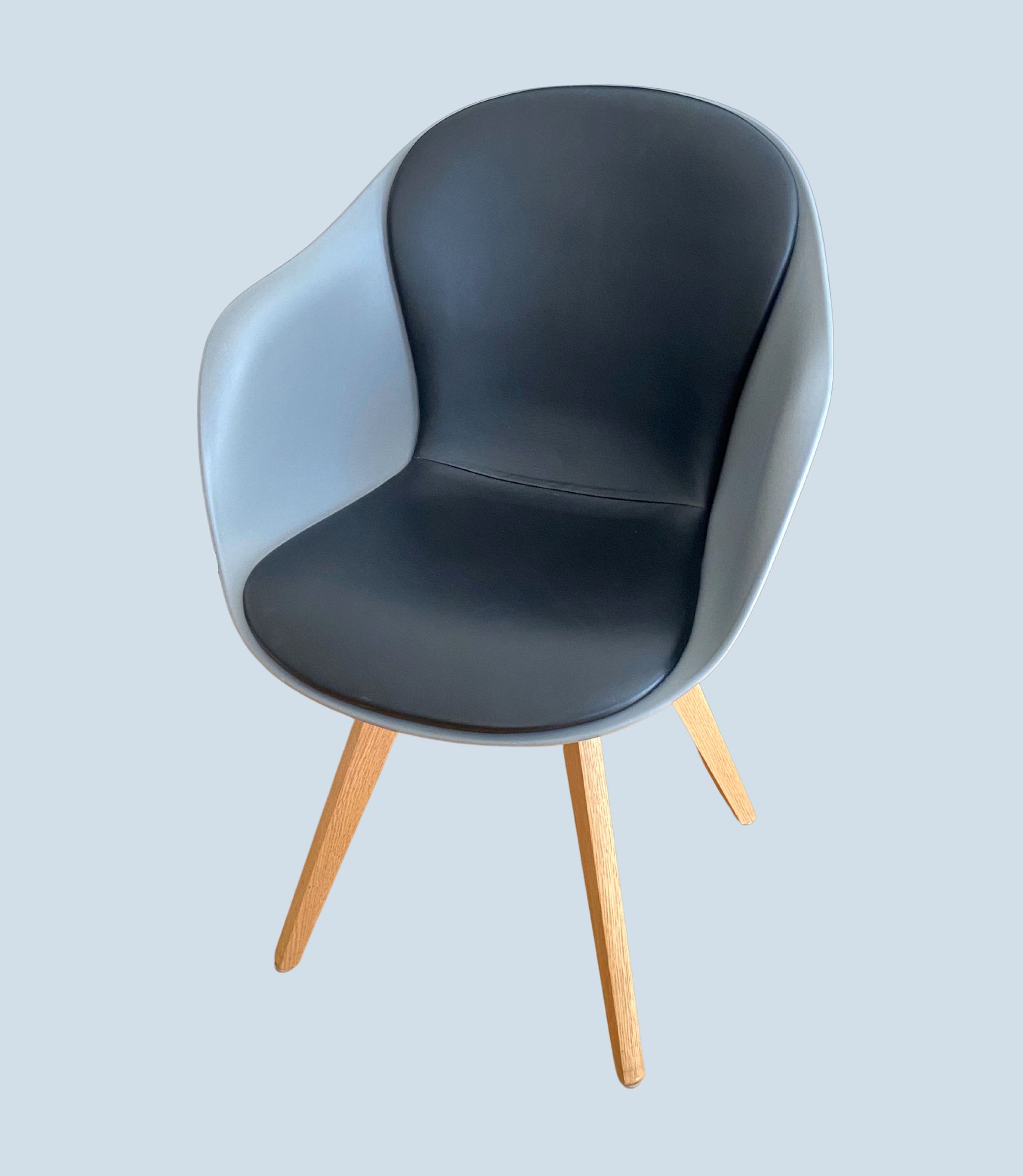 4x Adelaide Chair Leder Schwarz