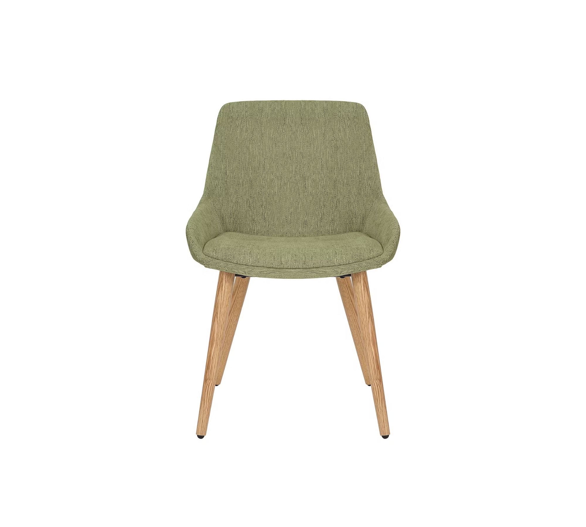 2x Upholstered chair Solid wood Textile Antique green