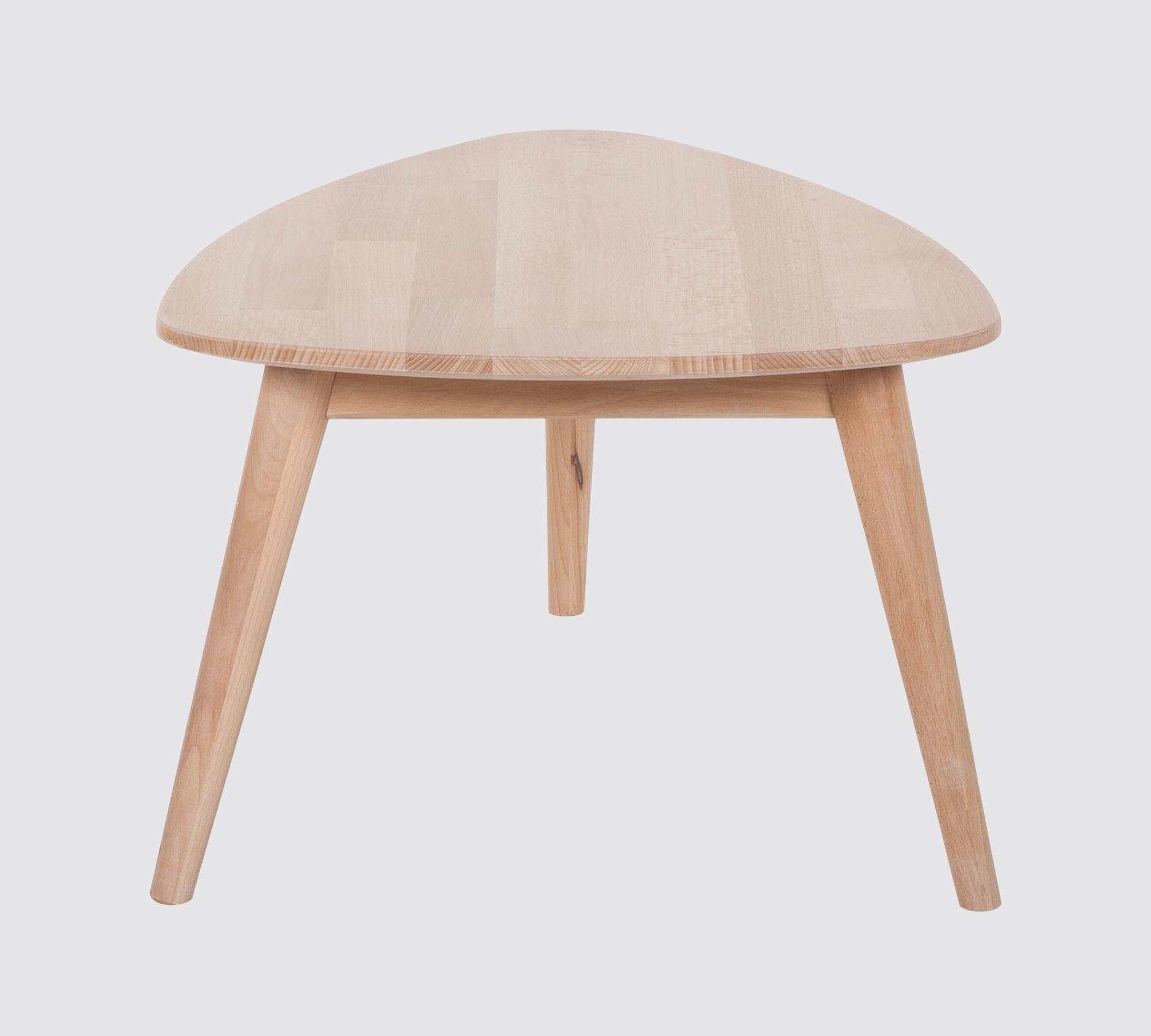 Coffee table beech solid brown