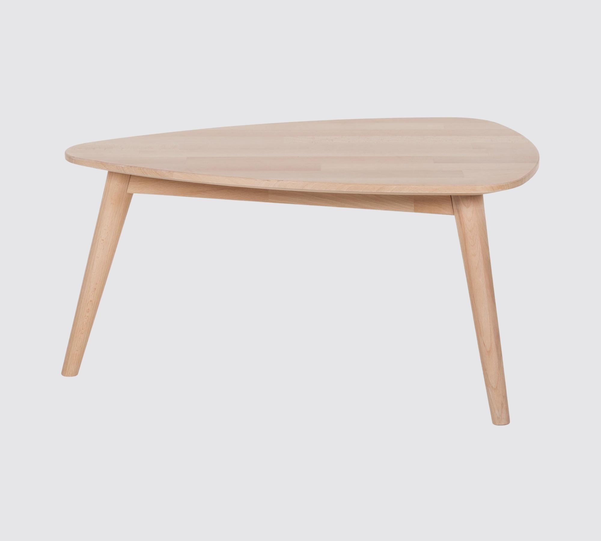 Coffee table beech solid brown