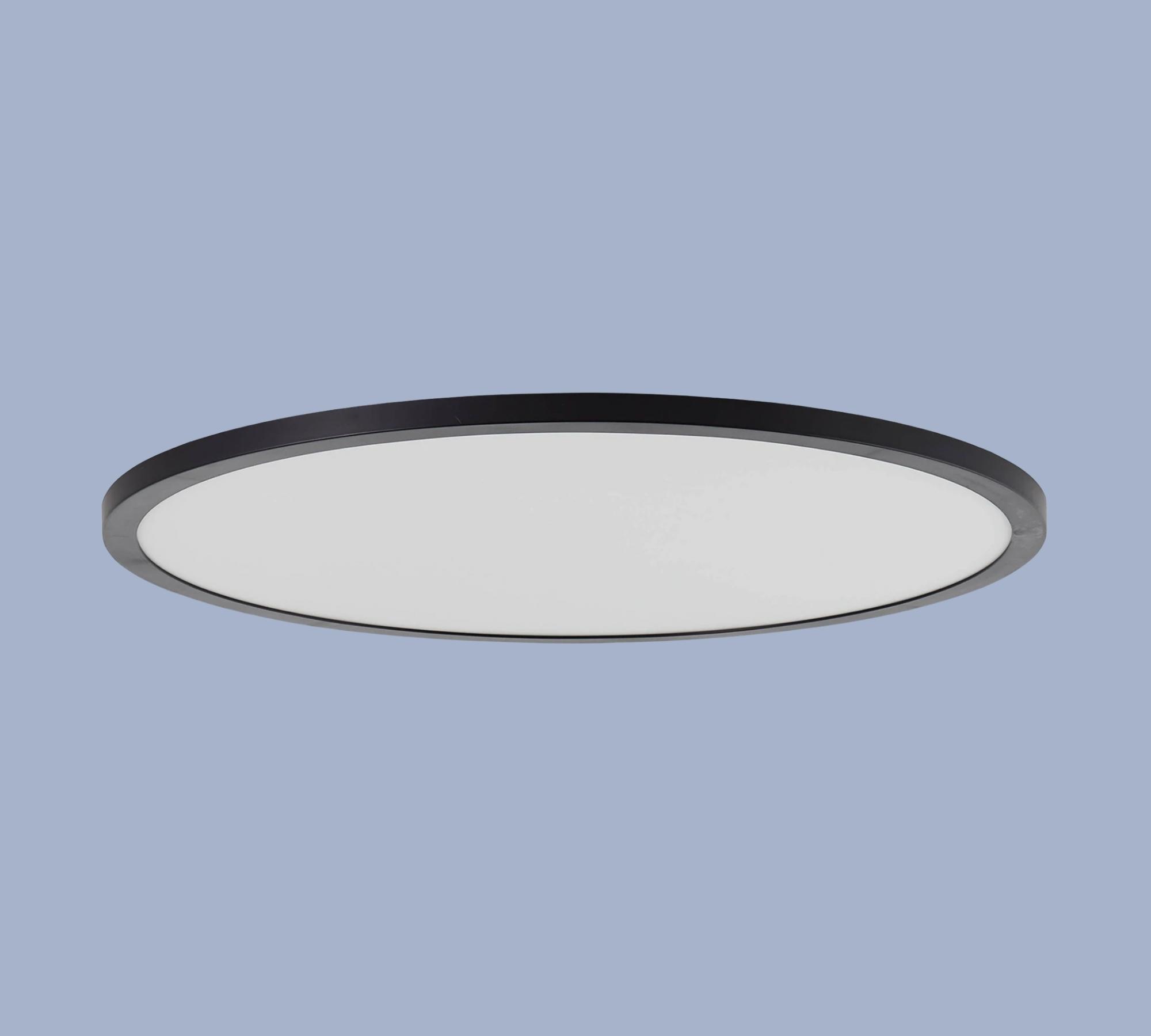 1-flame LED ceiling light Plastic Black