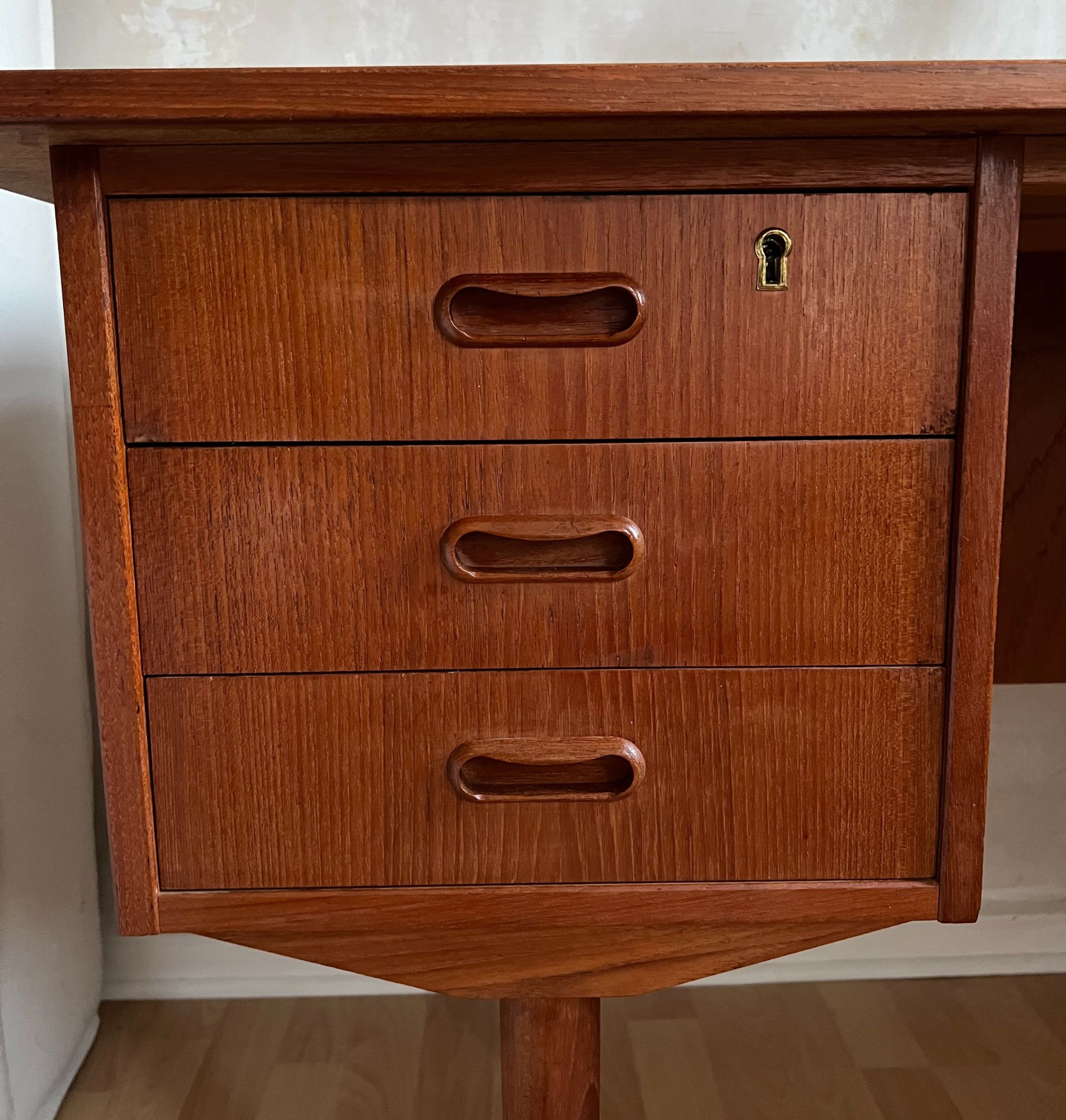 Schreibtisch Midcentury Design Teakholz