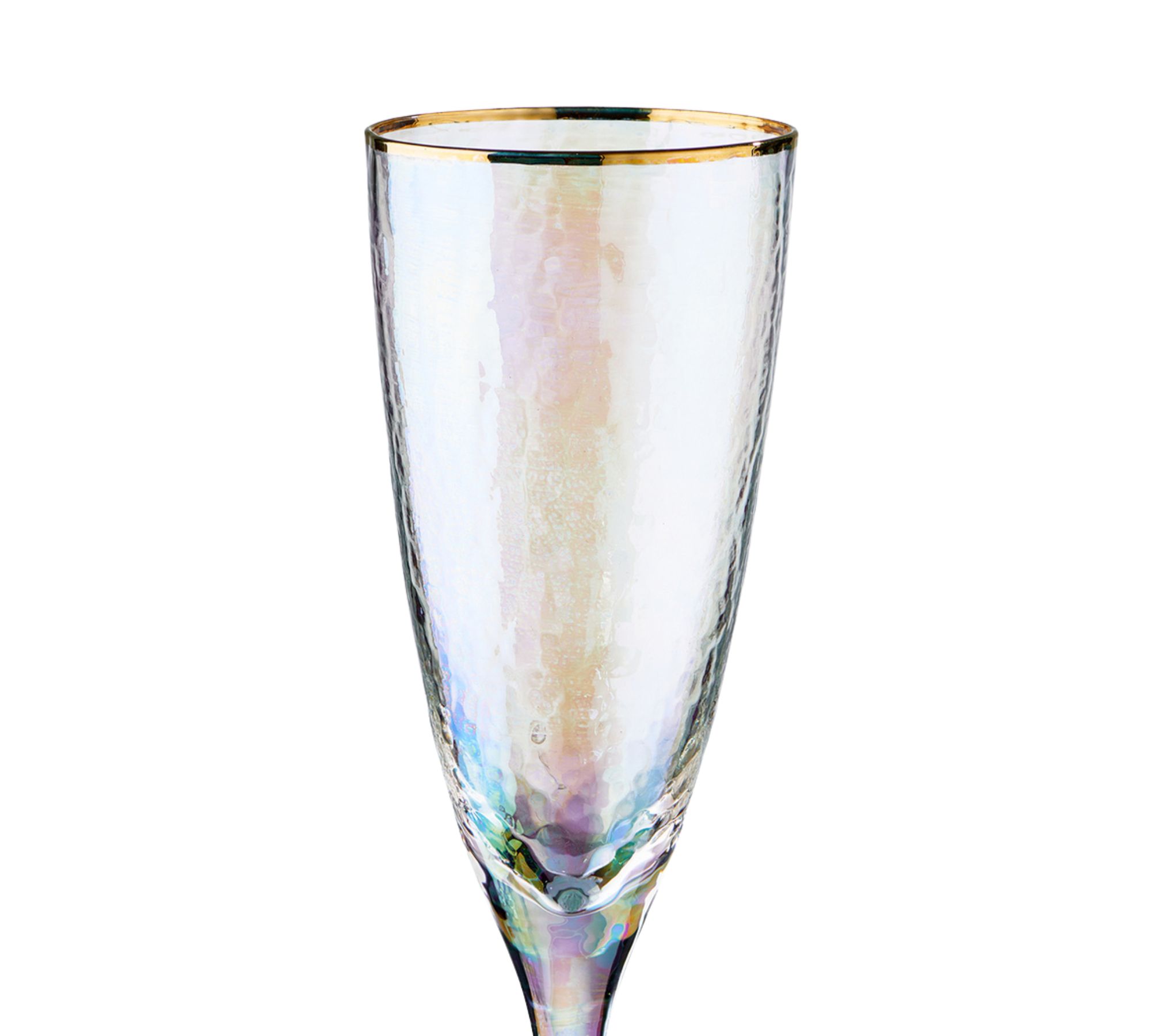 Smeralda 5x Sektglas Set mit Goldrand 250ml | BUTLERS