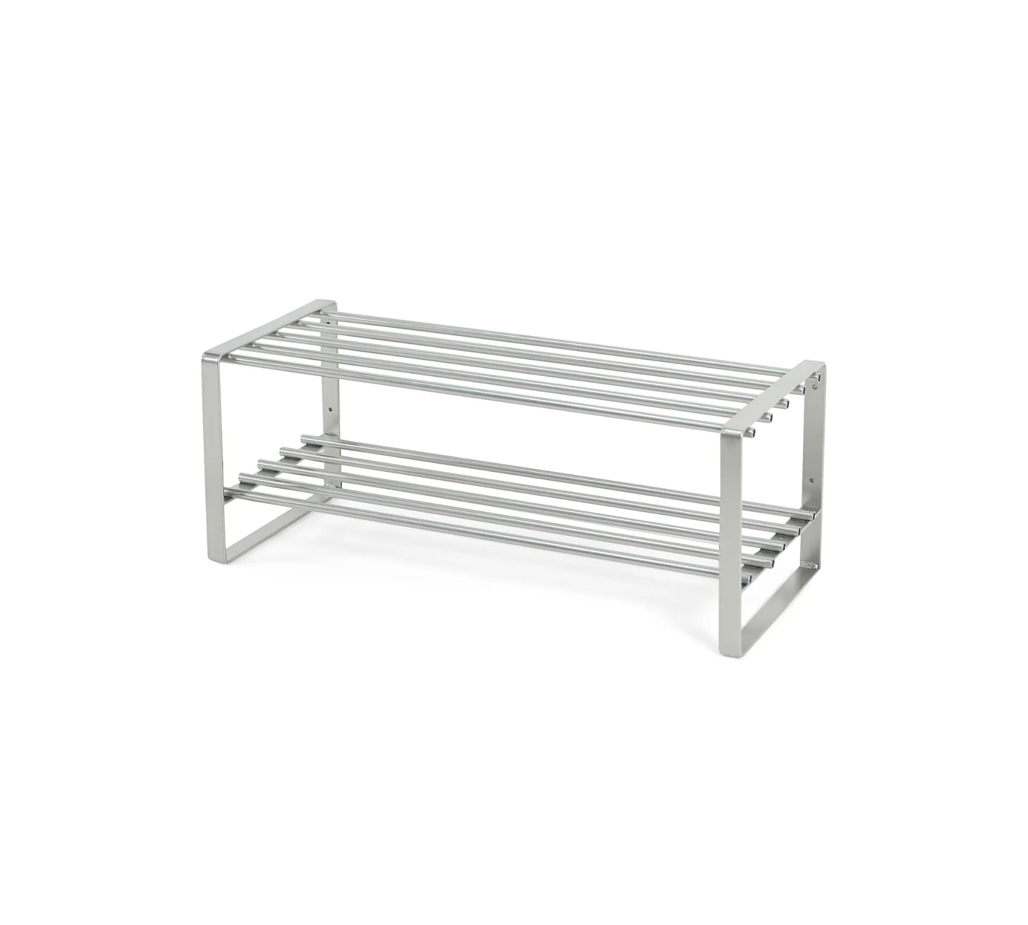 Schuhregal Stahl Silber