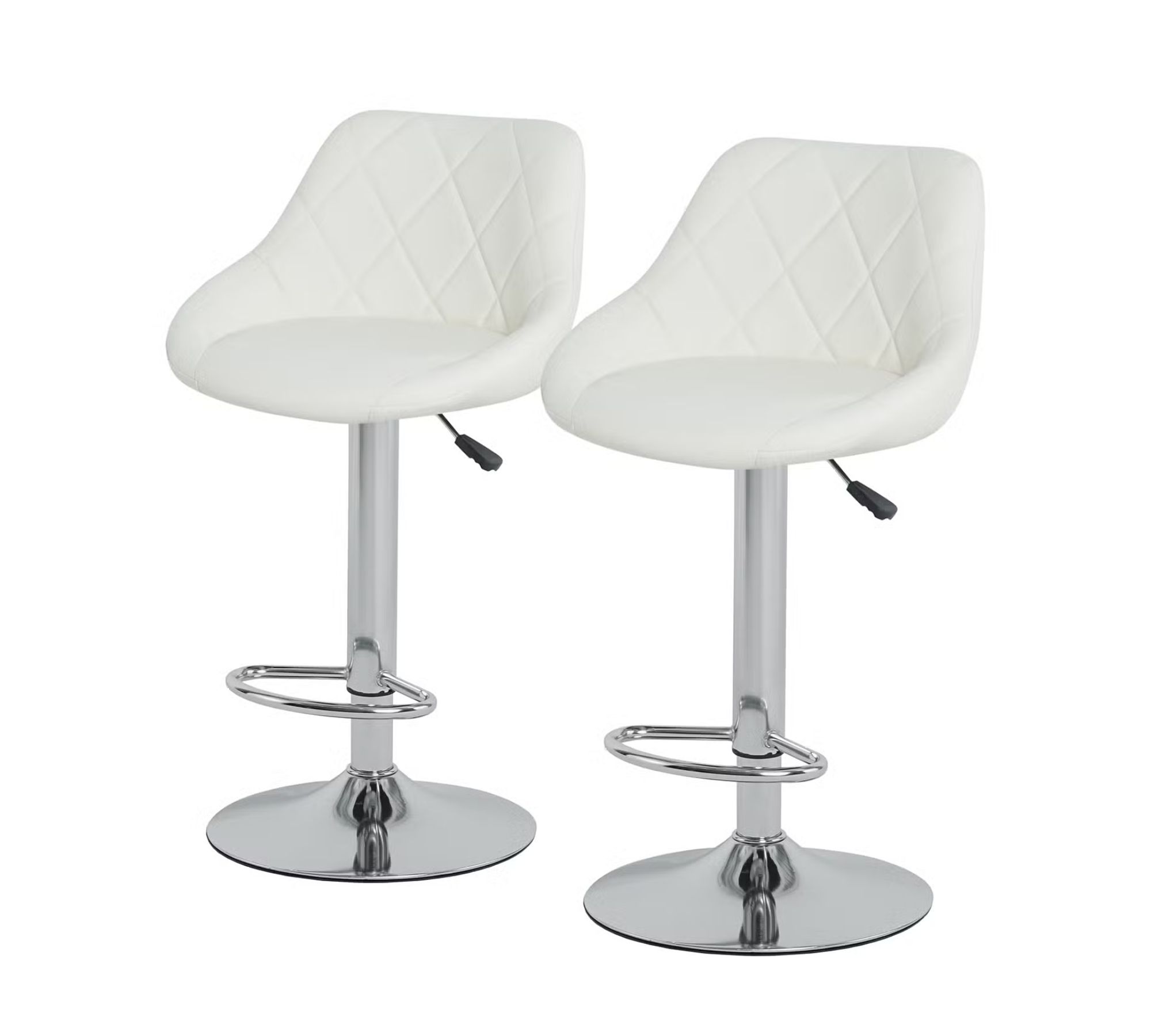 2x Barstuhl Kunstleder Weiß