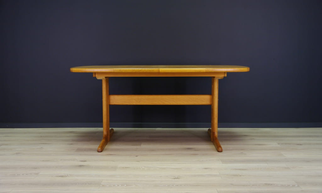 Vintage Tisch Eschenholz Braun 1960er Jahre