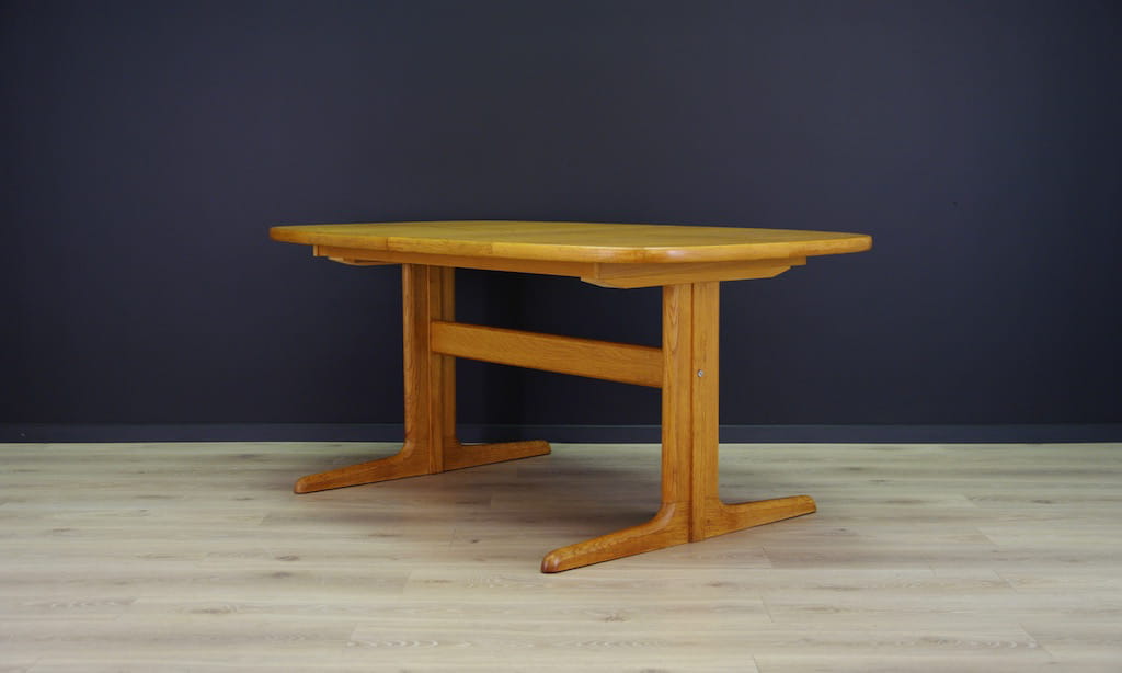 Vintage Table Ash Wood Brown 1960s