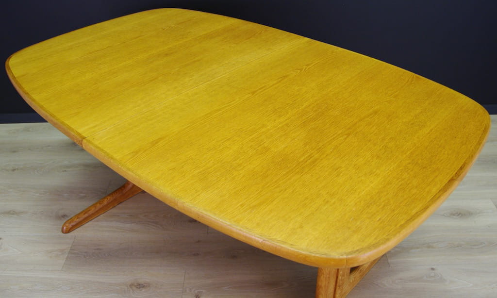 Vintage Table Ash Wood Brown 1960s