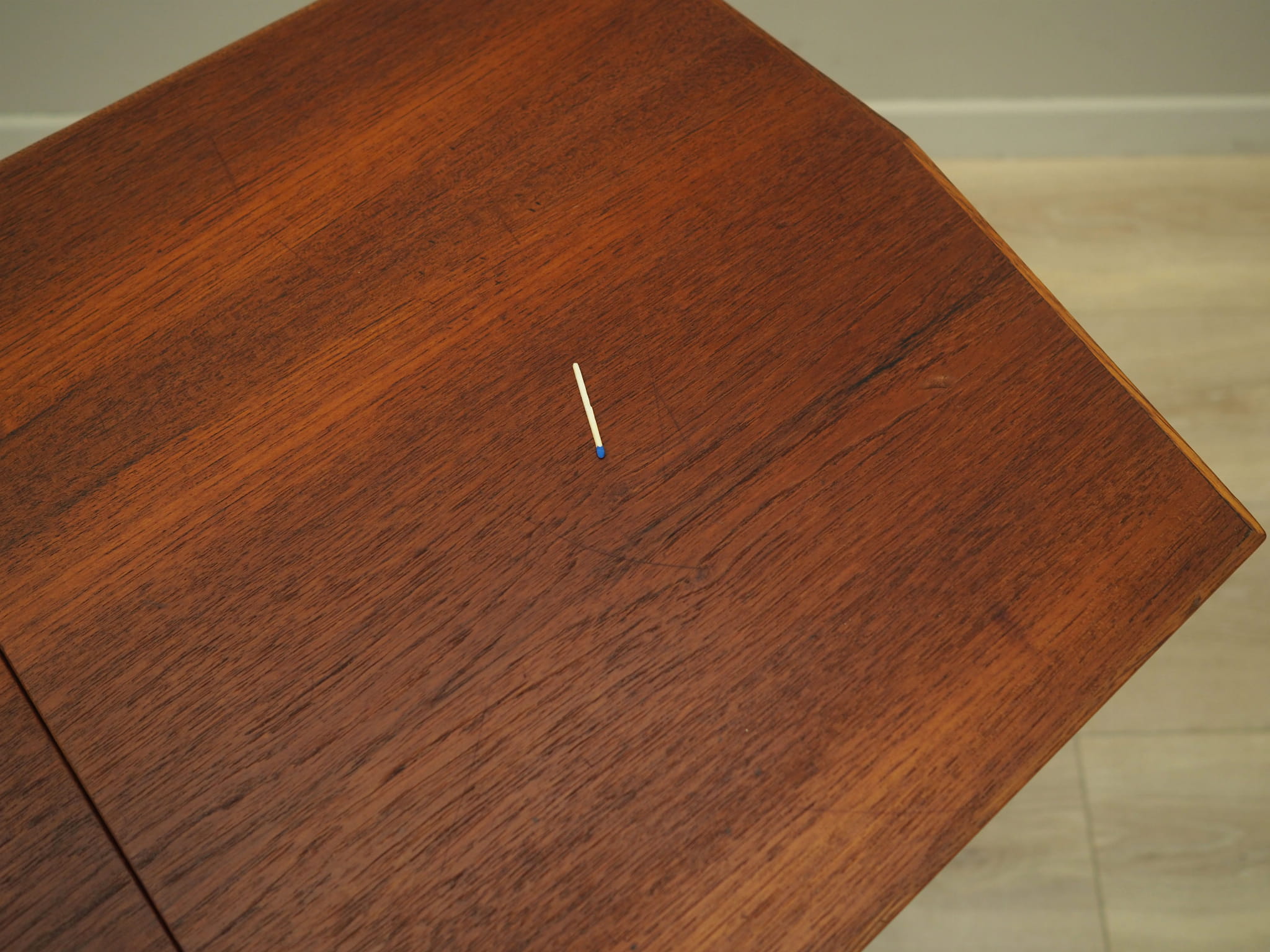Vintage sewing table teak brown 1960s