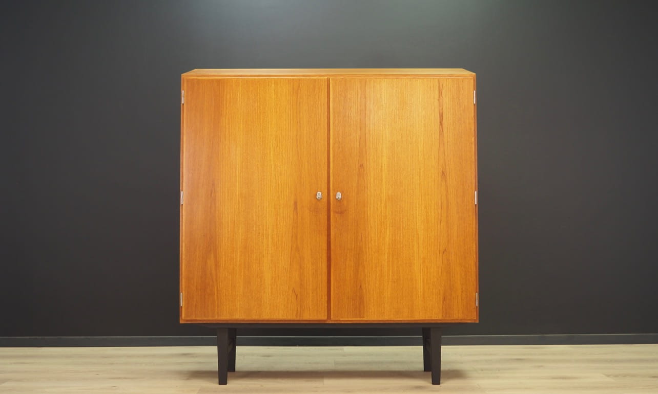 Vintage cabinet teak wood beige 1970s