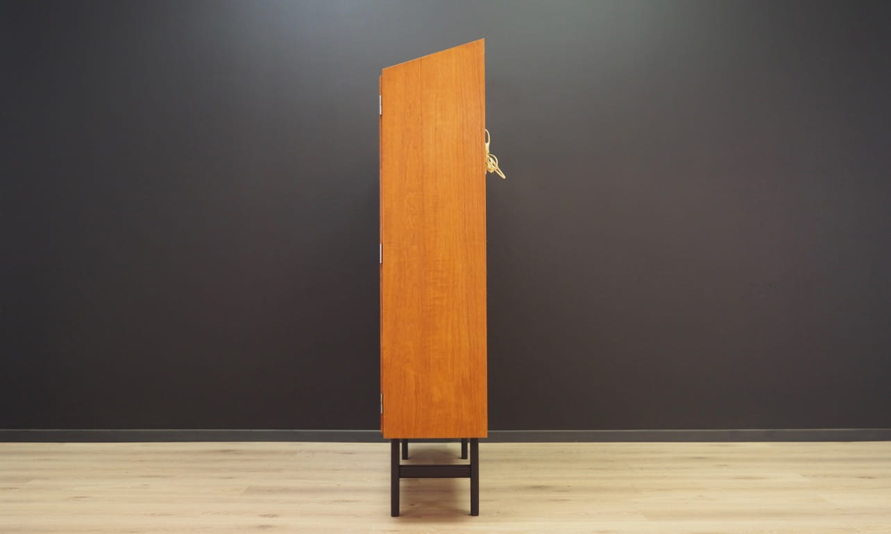 Vintage cabinet teak wood beige 1970s