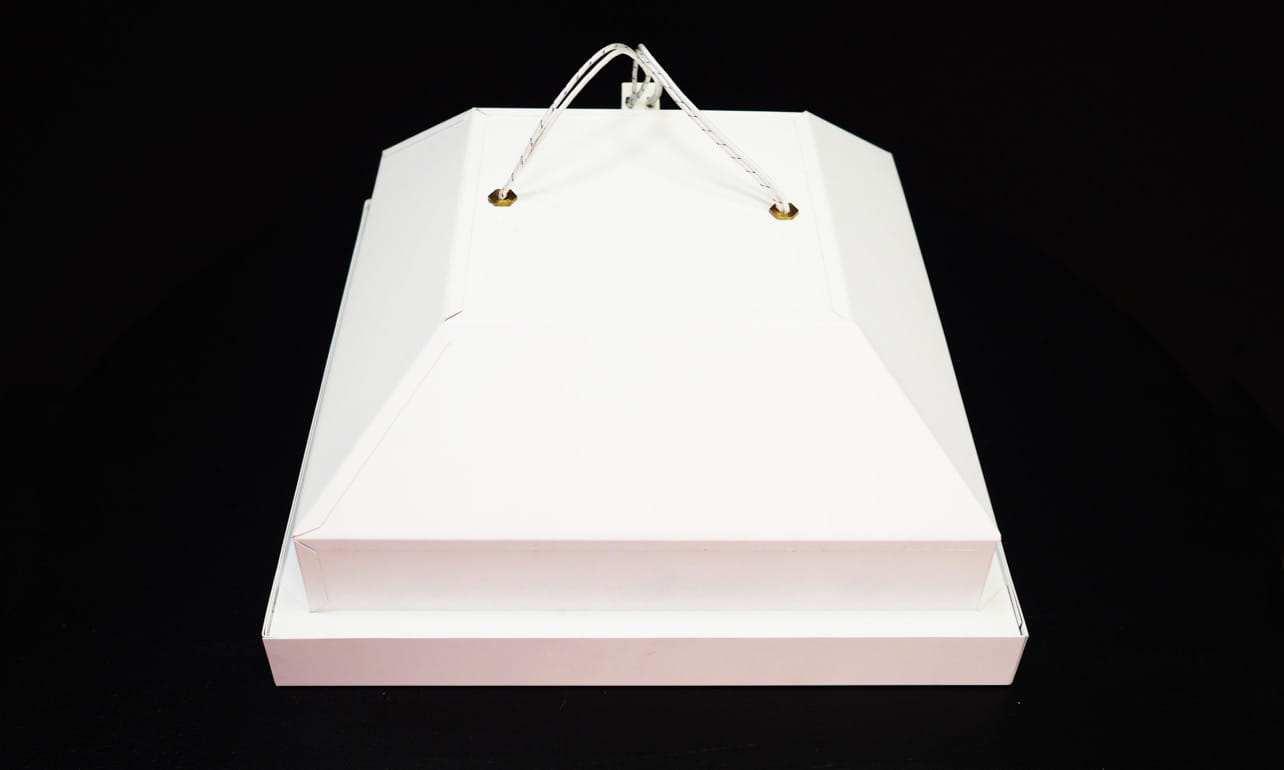 Vintage Pendant Lamp Metal White 1970s