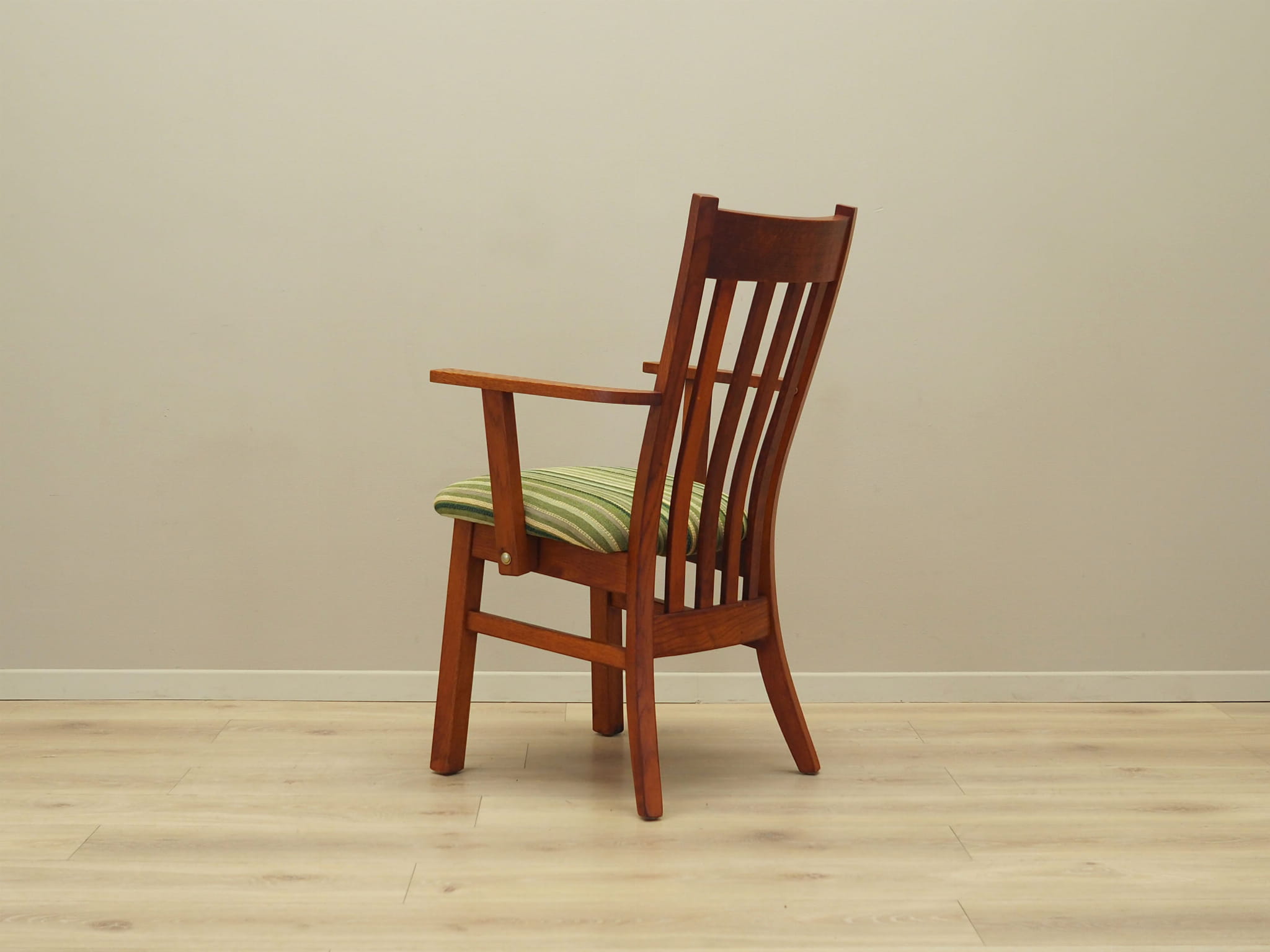 Vintage armchair Teak wood Textile Brown 1970s