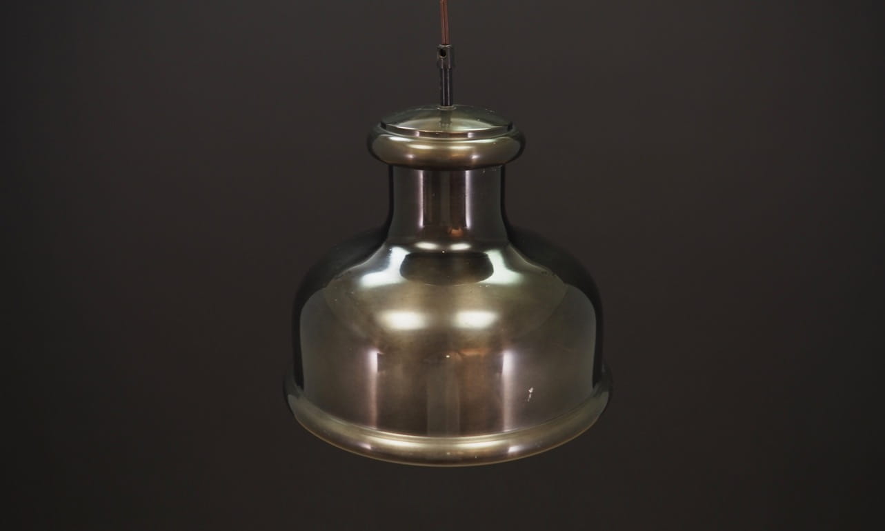 Vintage pendant lamp metallic colors 1970s