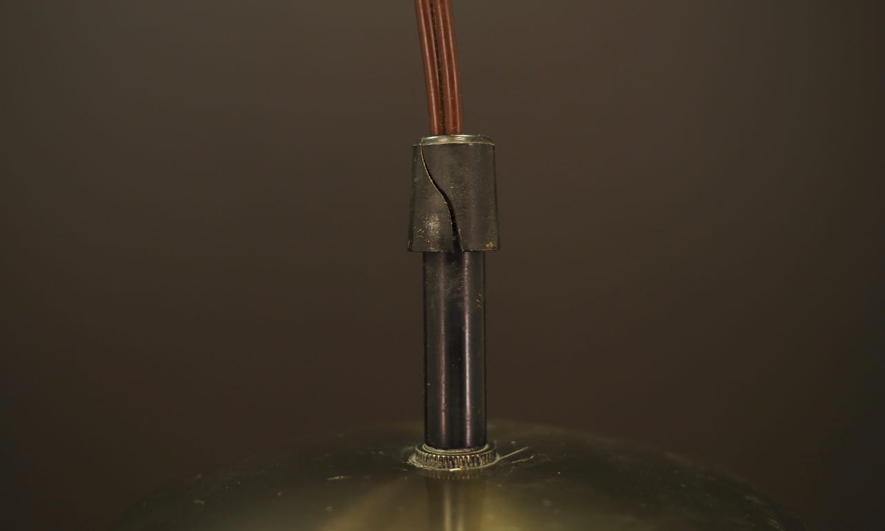 Vintage pendant lamp metallic colors 1970s