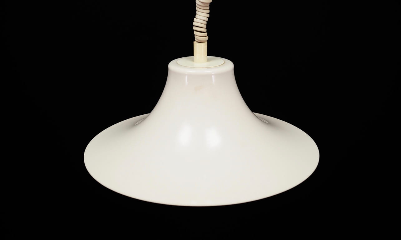Vintage pendant lamp Plastic White 1970s